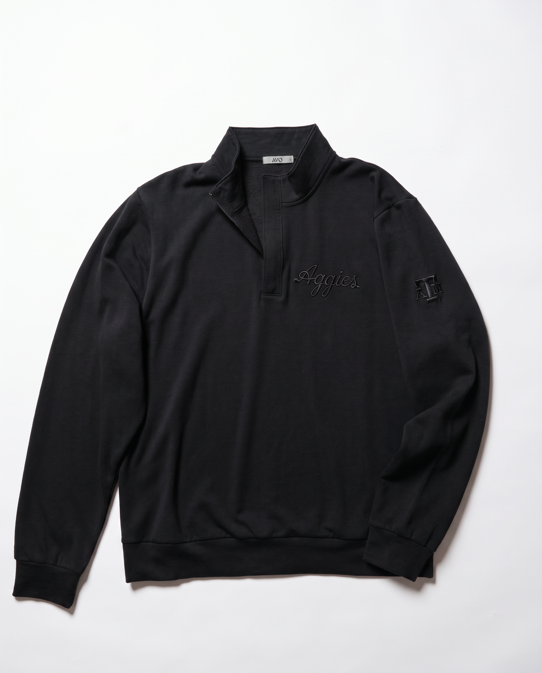 Texas A&M Men's Softest Fleece Quarter Zip Pullover with Embossed Logos
