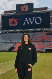 auburn university black womans crewneck and sweatpants