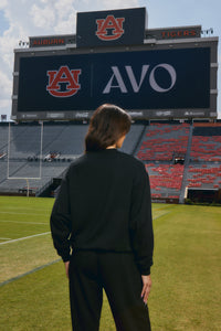 auburn university black womans crewneck sweatshirt back
