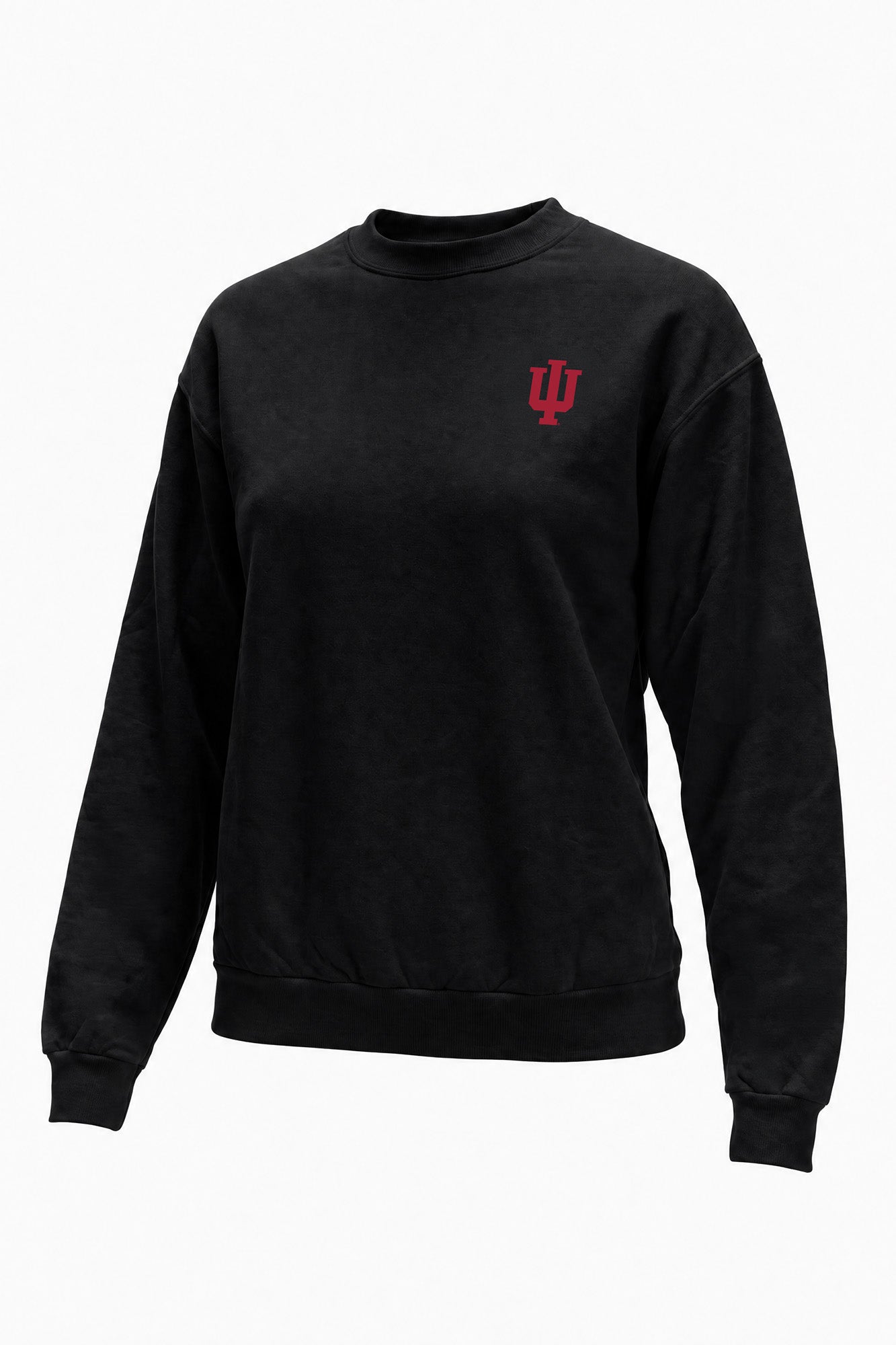 Indiana Logo Softest Fleece Crewneck Womens Sweatshirt