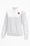 Indiana Logo Softest Fleece Crewneck Womens Sweatshirt