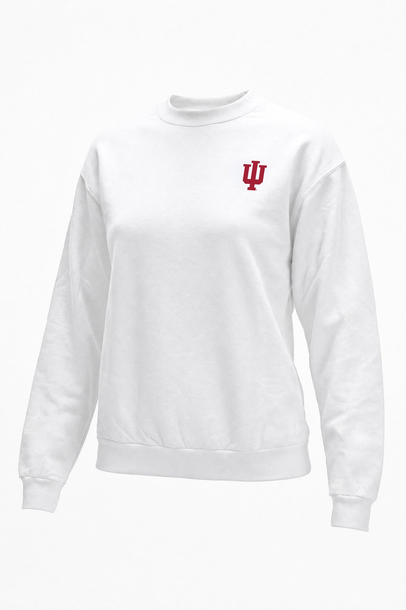 Indiana Logo Softest Fleece Crewneck Womens Sweatshirt