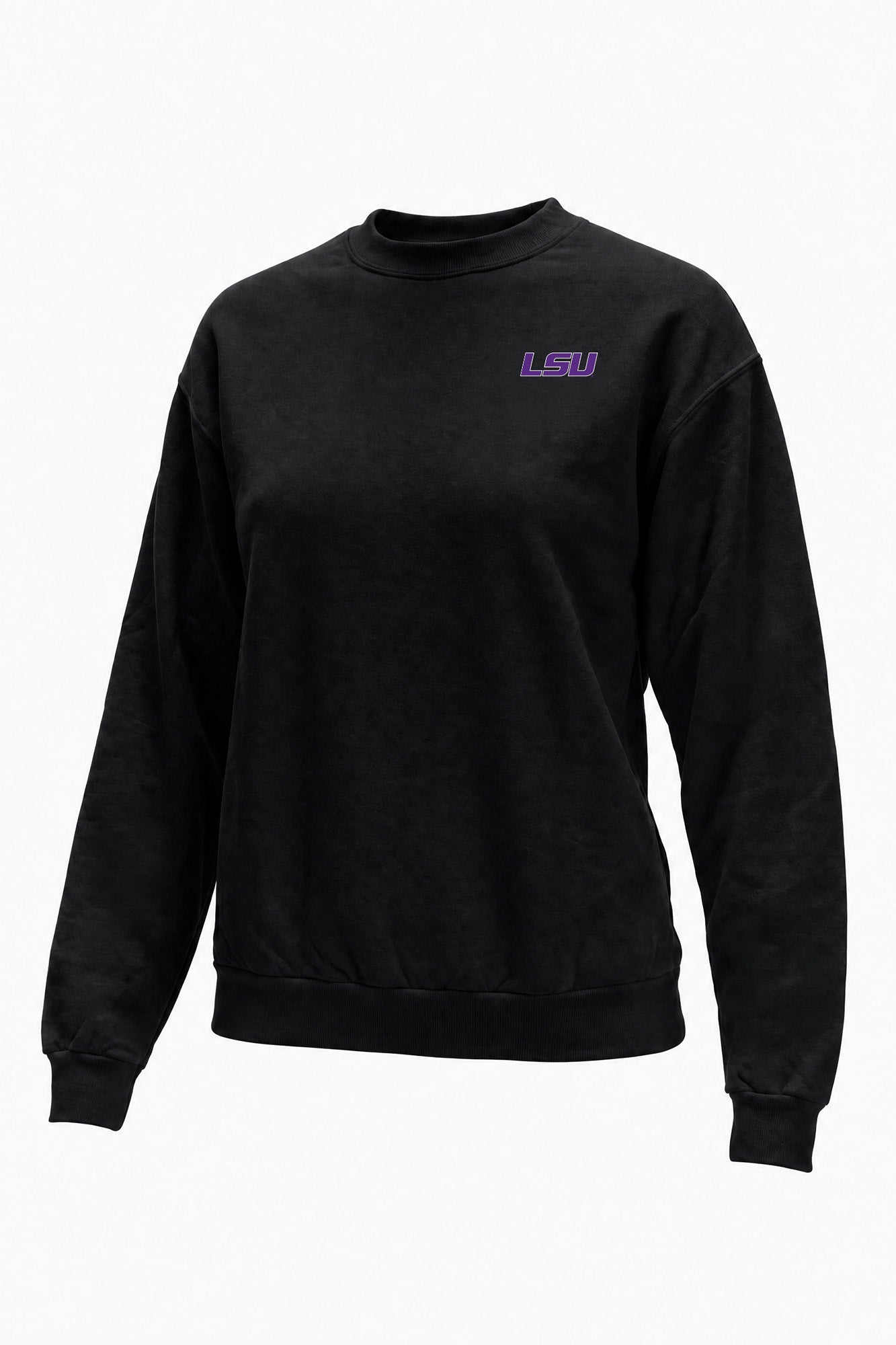 LSU Logo Softest Fleece Crewneck Womens Sweatshirt