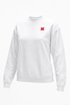 Nebraska Logo Softest Fleece Crewneck Womens Sweatshirt