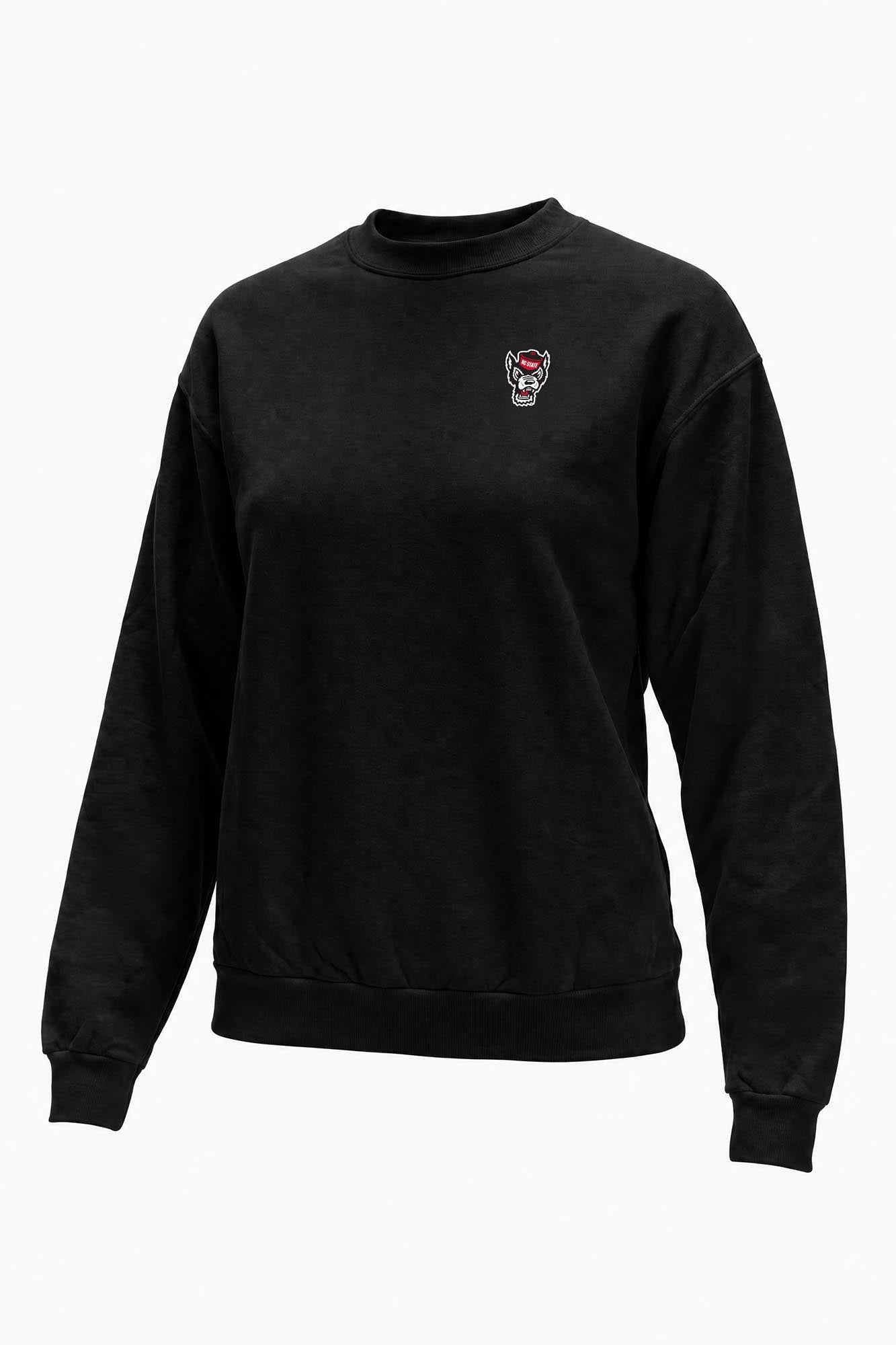 NC State Logo Softest Fleece Crewneck Womens Sweatshirt