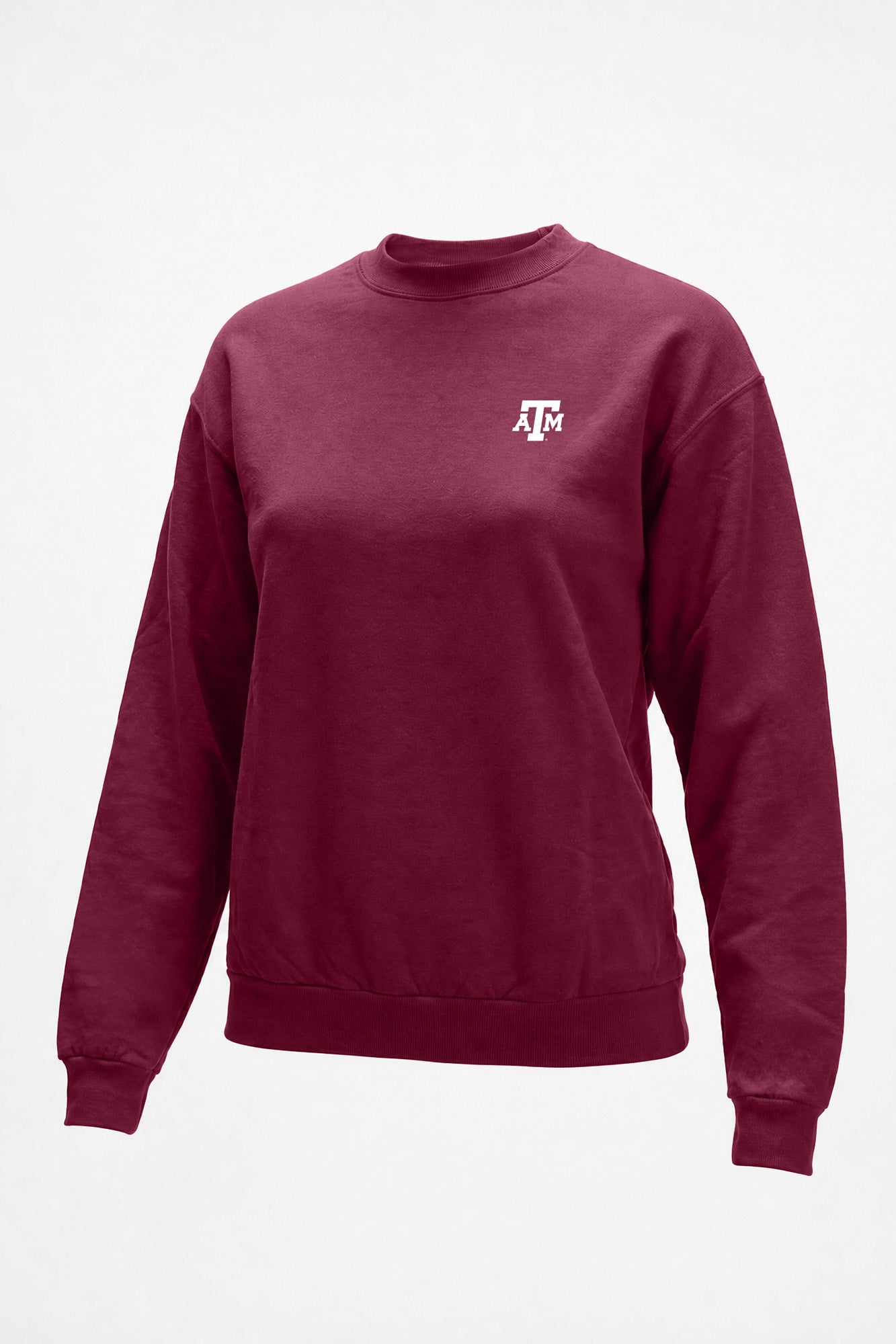 Texas A&M Logo Softest Fleece Crewneck Womens Sweatshirt