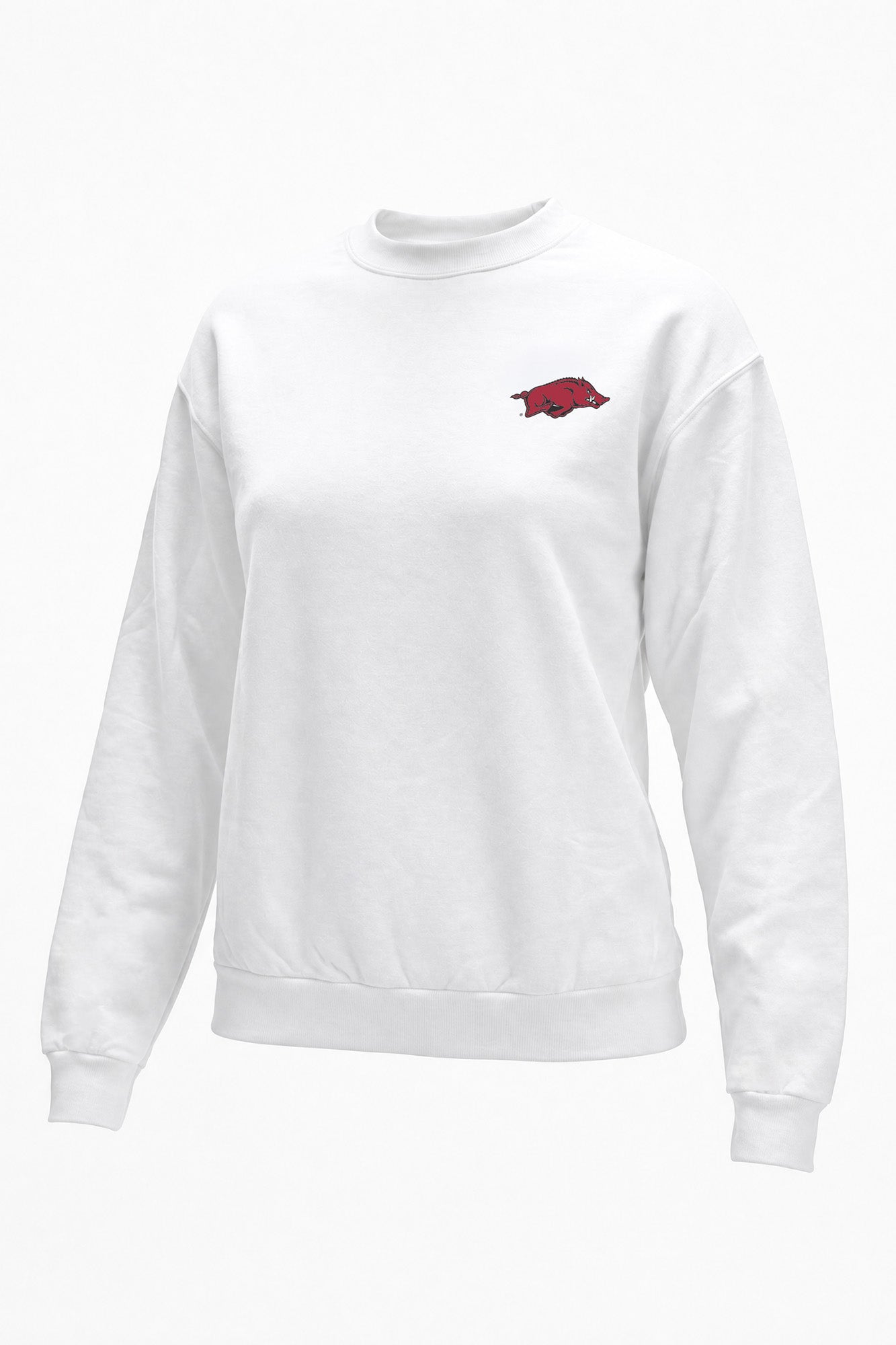 Arkansas Logo Softest Fleece Crewneck Womens Sweatshirt