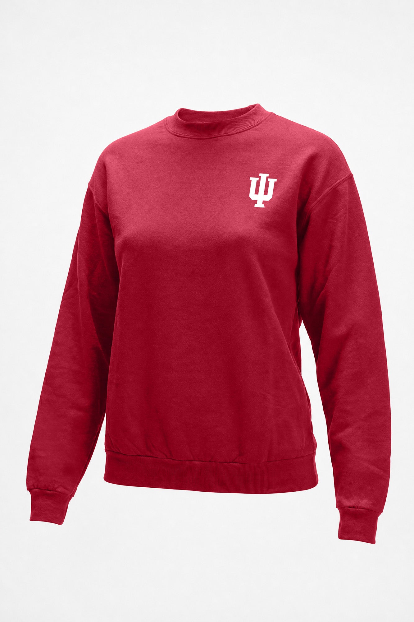 Indiana Logo Softest Fleece Crewneck Womens Sweatshirt