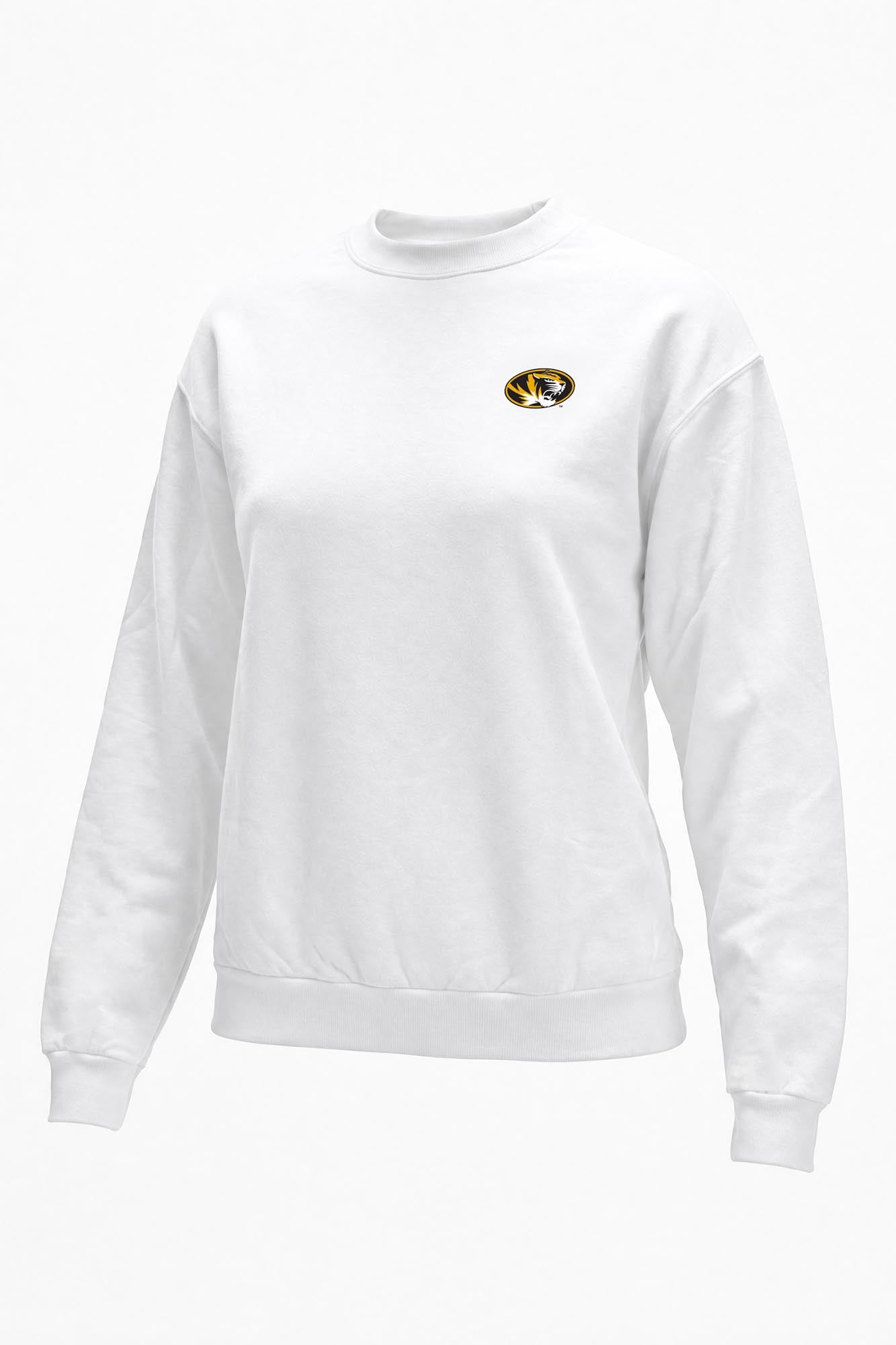 Missouri Logo Softest Fleece Crewneck Womens Sweatshirt
