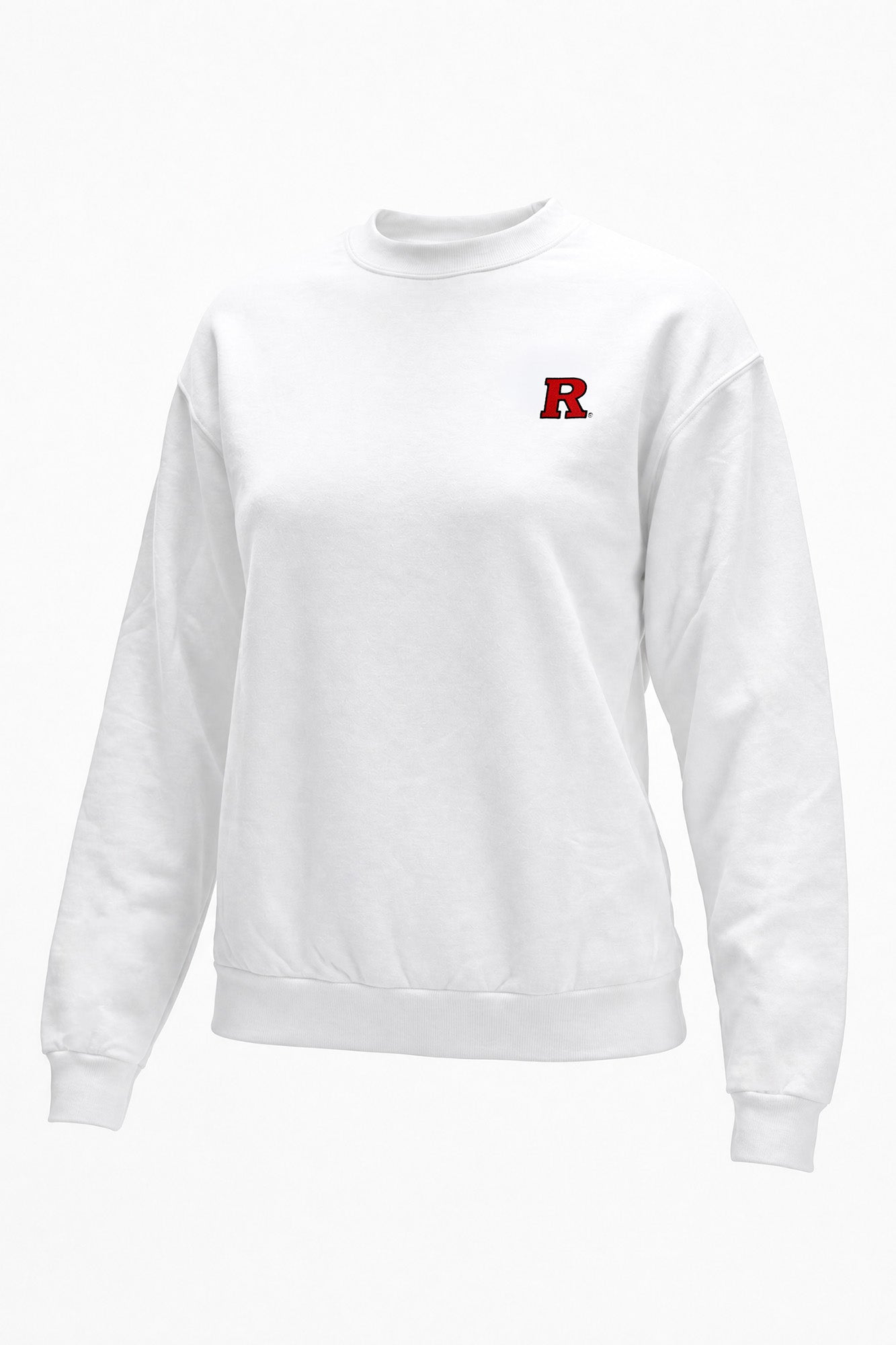 Rutgers Logo Softest Fleece Crewneck Womens Sweatshirt