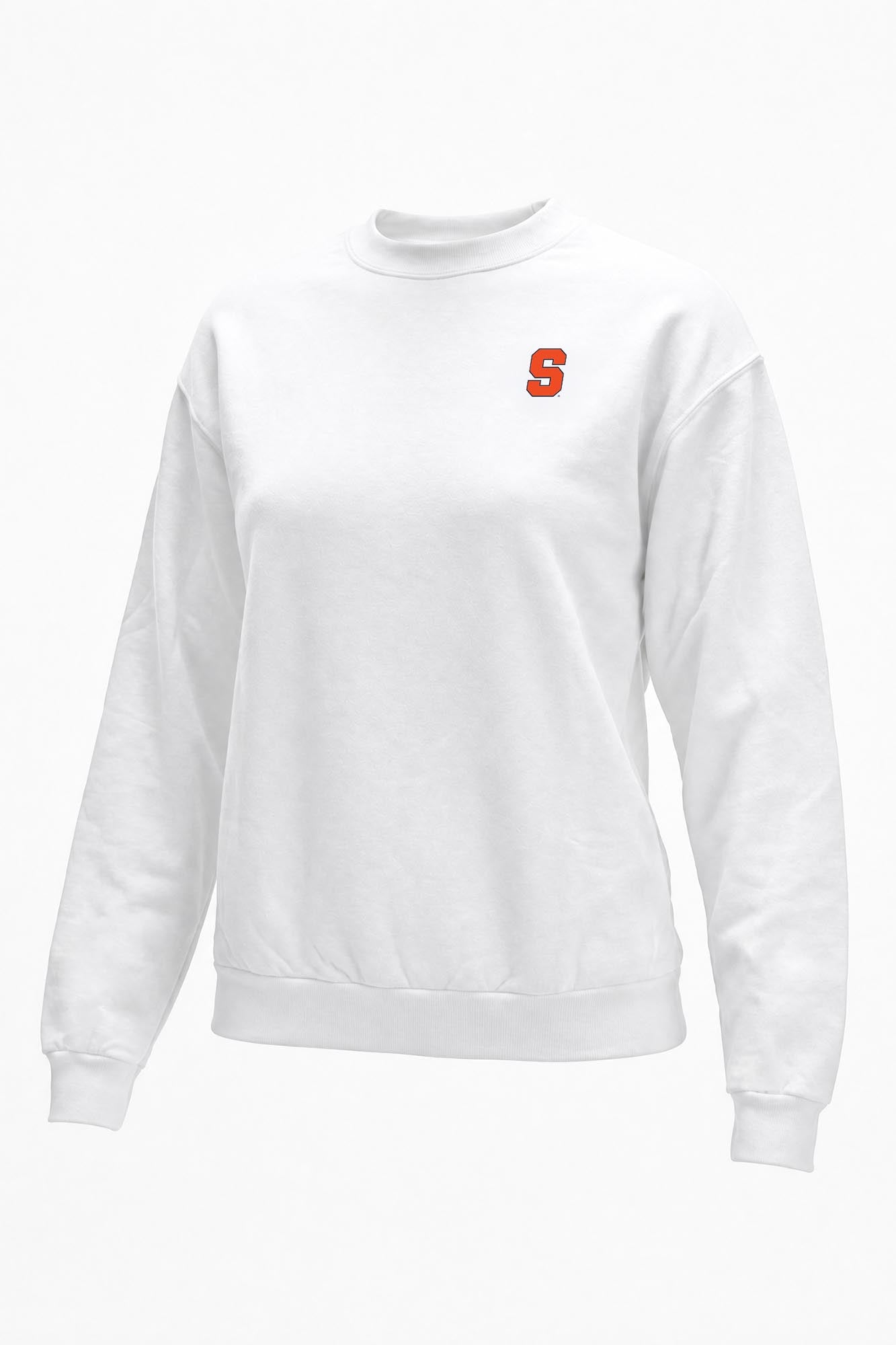Syracuse Logo Softest Fleece Crewneck Womens Sweatshirt