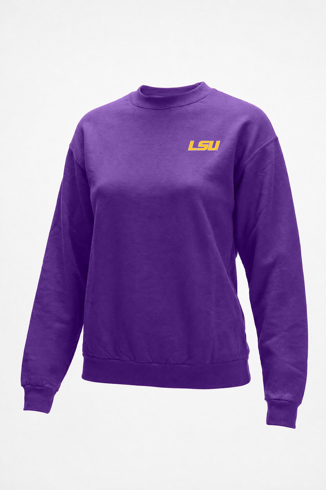 LSU Logo Softest Fleece Crewneck Womens Sweatshirt