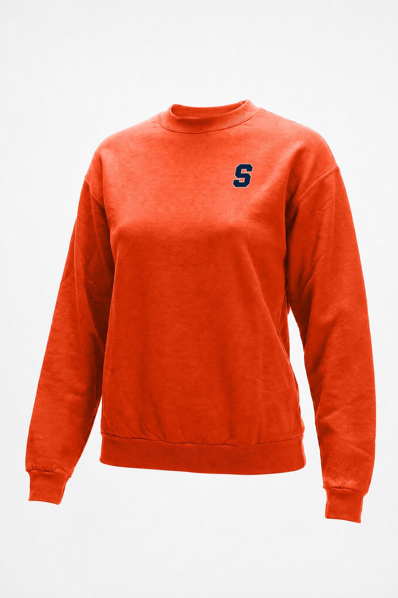 Syracuse Logo Softest Fleece Crewneck Womens Sweatshirt