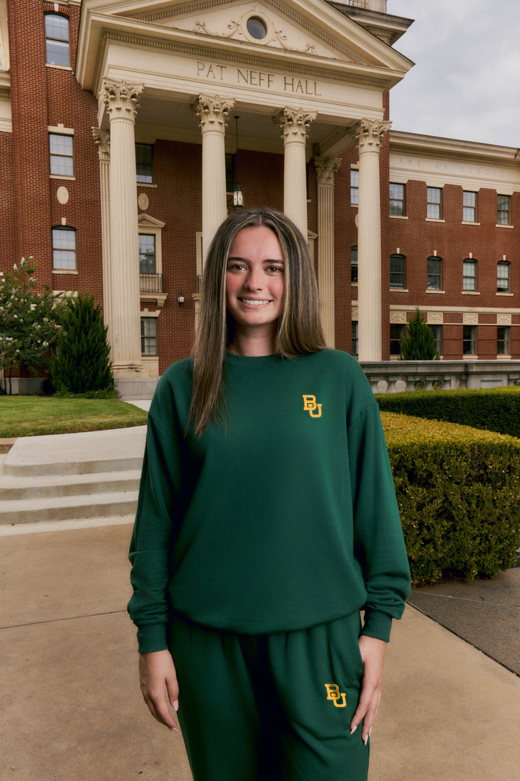 Baylor Logo Softest Fleece Crewneck Womens Sweatshirt