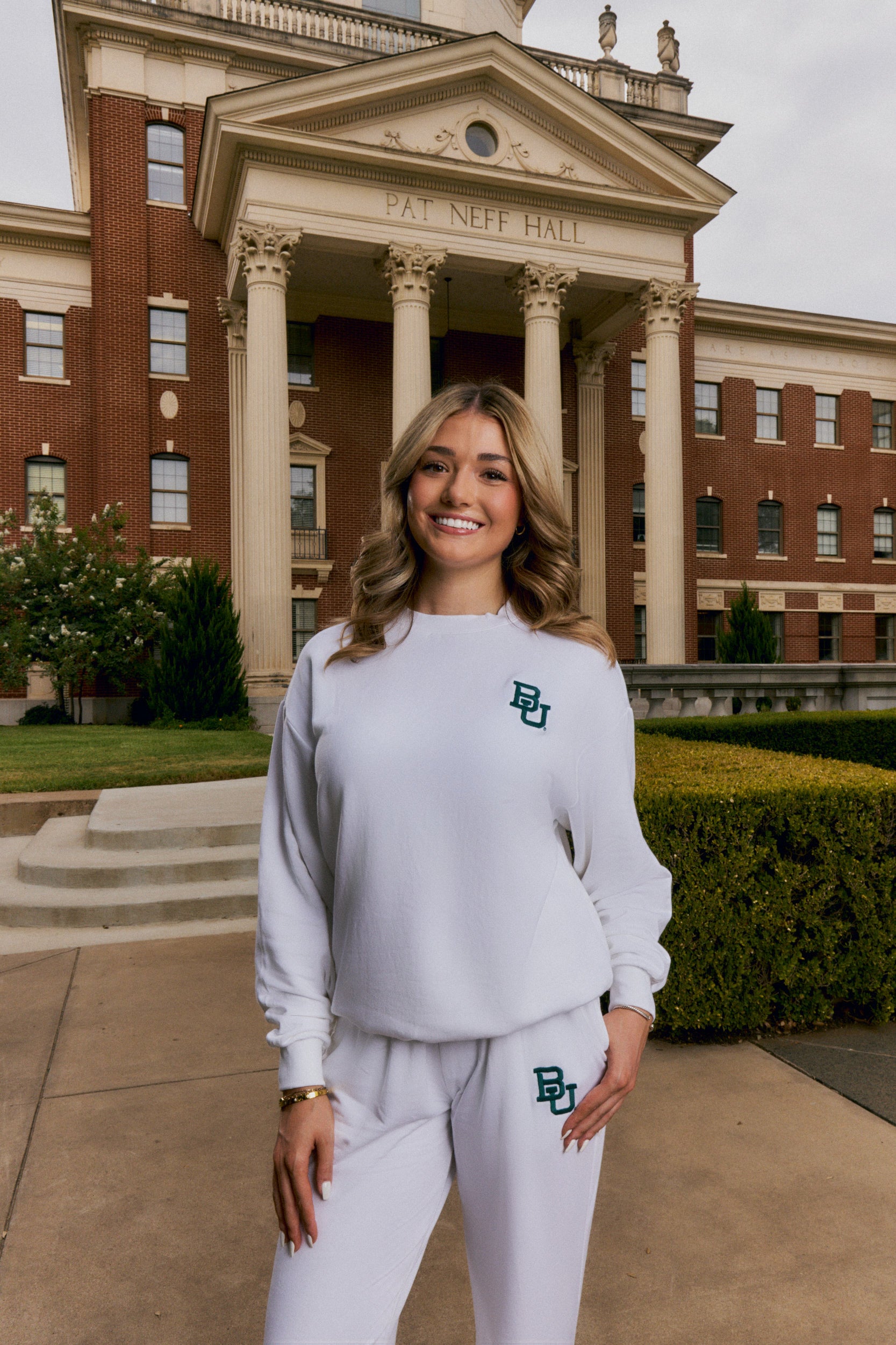 Baylor Logo Softest Fleece Crewneck Womens Sweatshirt