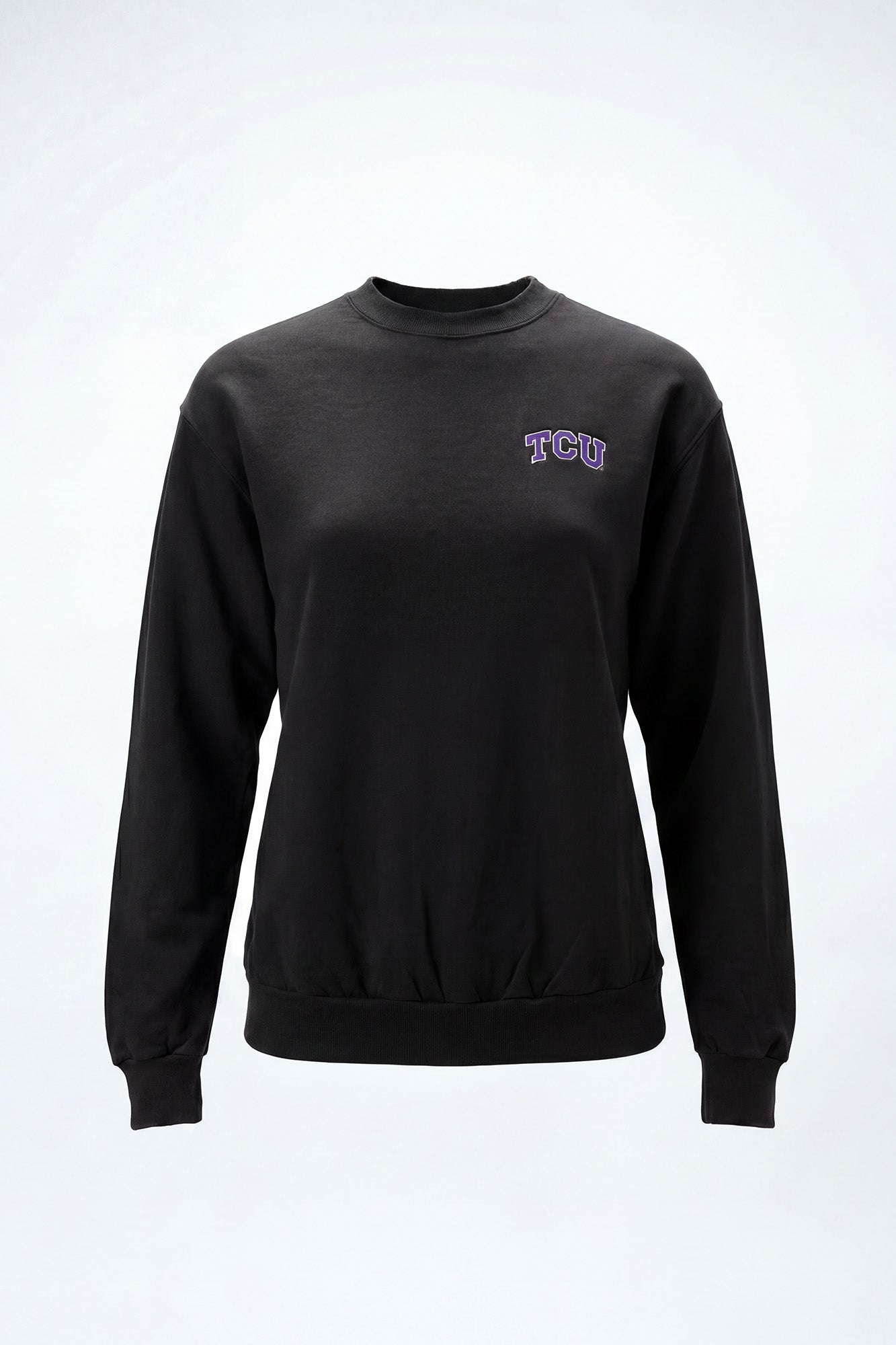 TCU Logo Softest Fleece Crewneck Womens Sweatshirt