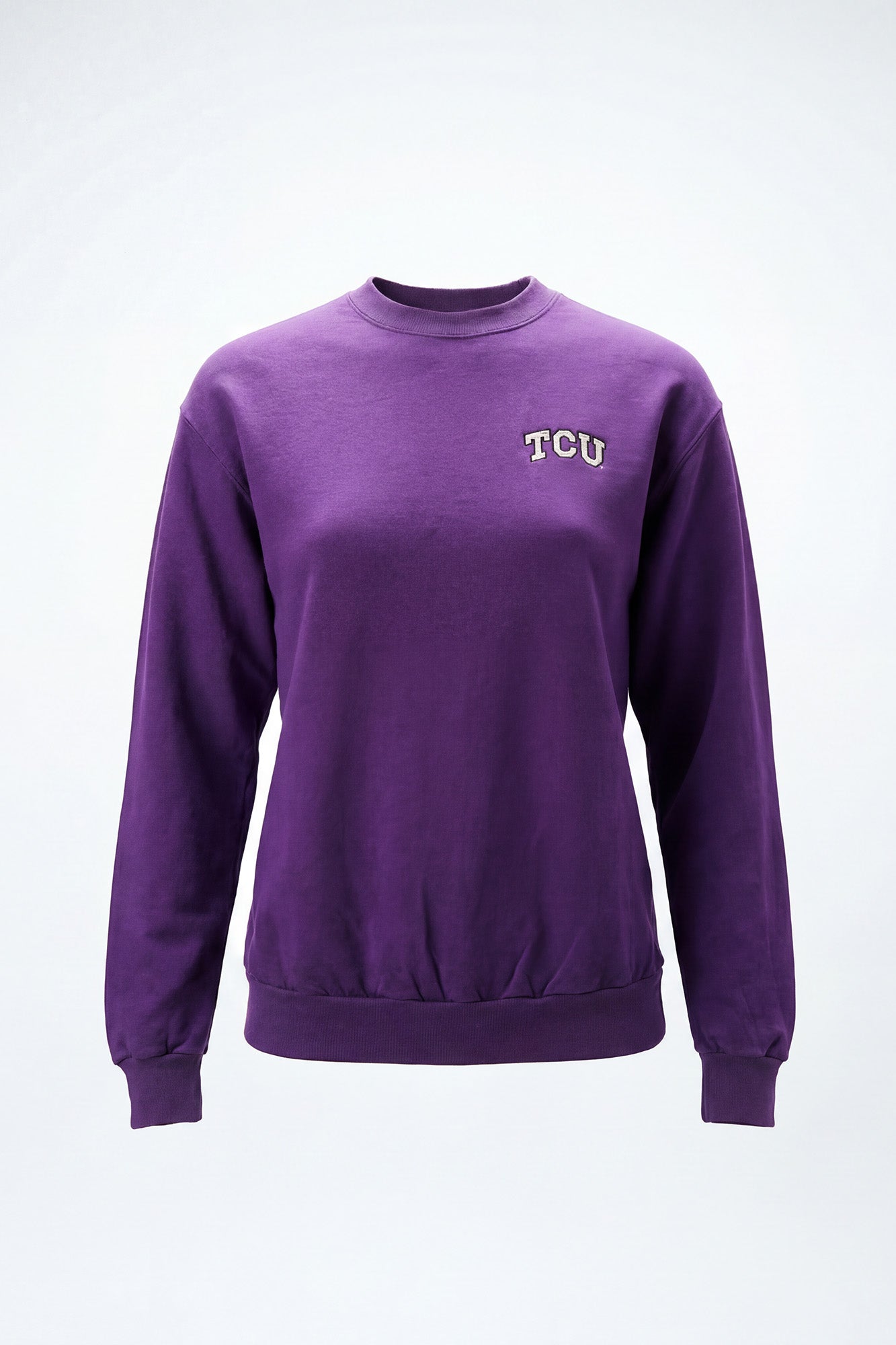 TCU Logo Softest Fleece Crewneck Womens Sweatshirt