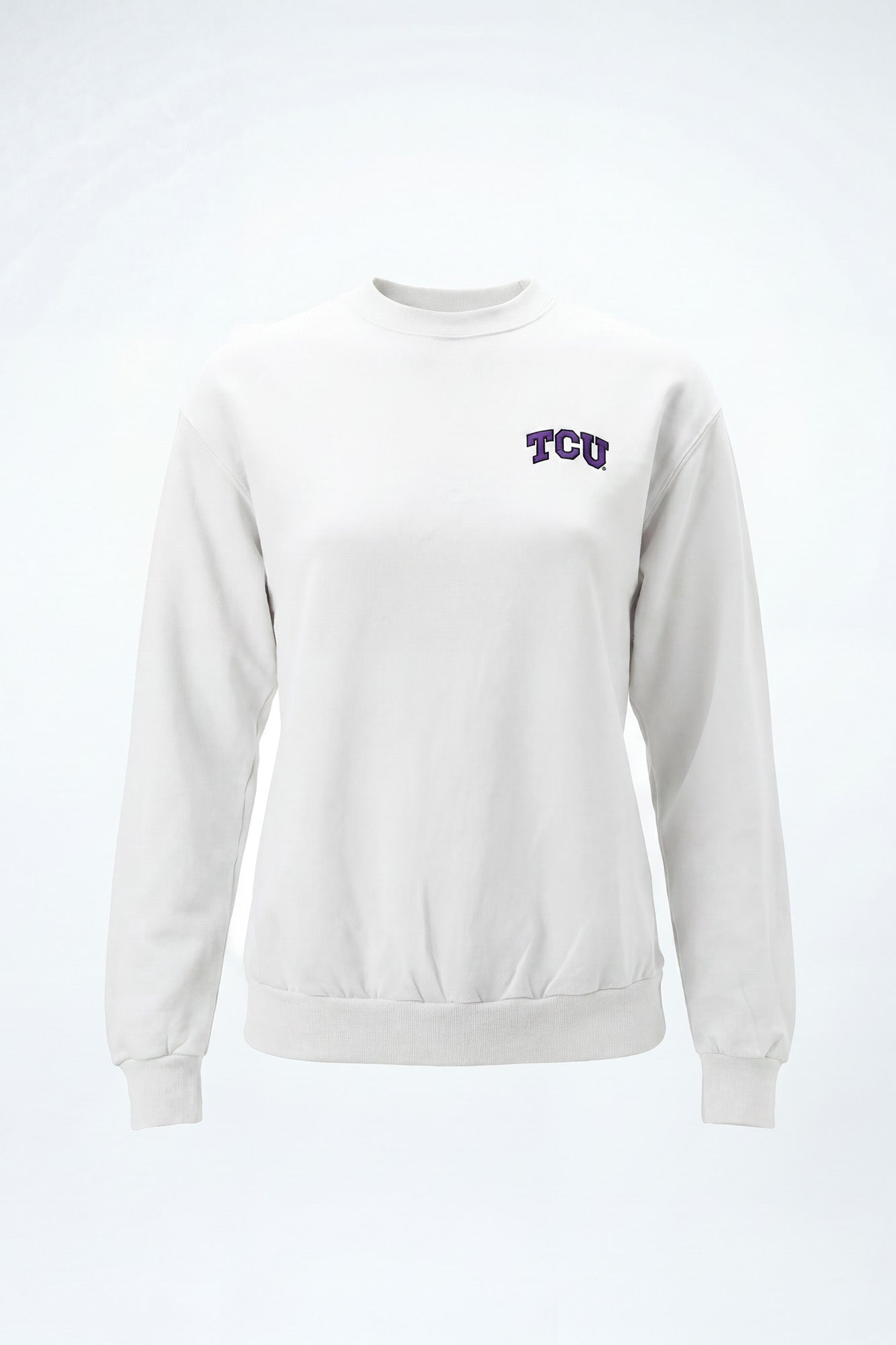 TCU Logo Softest Fleece Crewneck Womens Sweatshirt