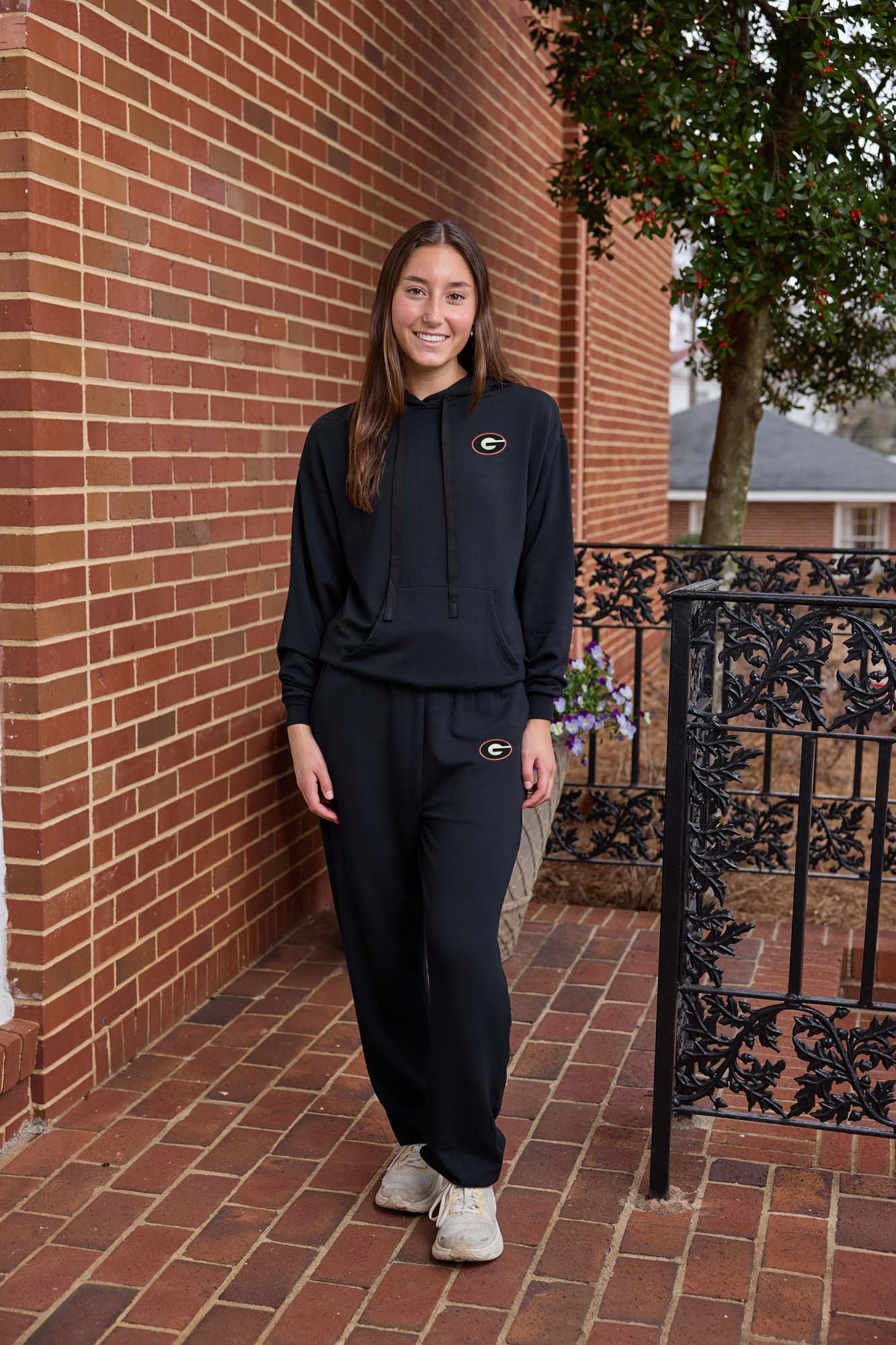 Georgia Logo Softest Fleece Womens Hoodie