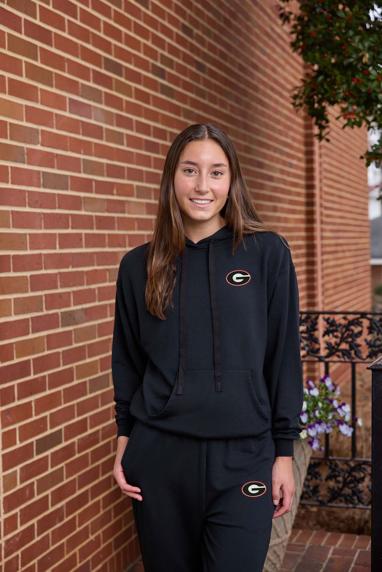 Georgia Logo Softest Fleece Womens Hoodie