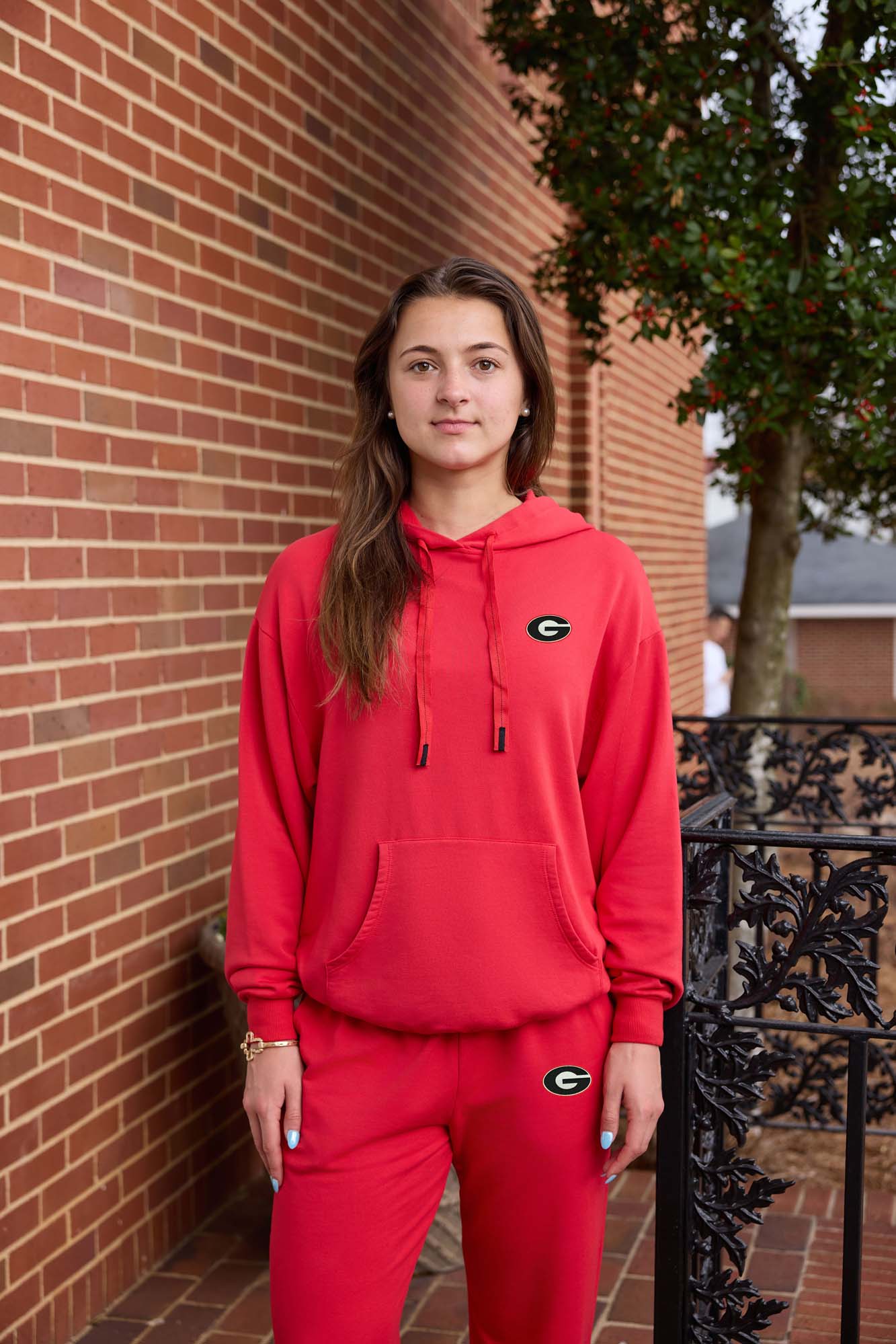 Georgia Logo Softest Fleece Womens Hoodie