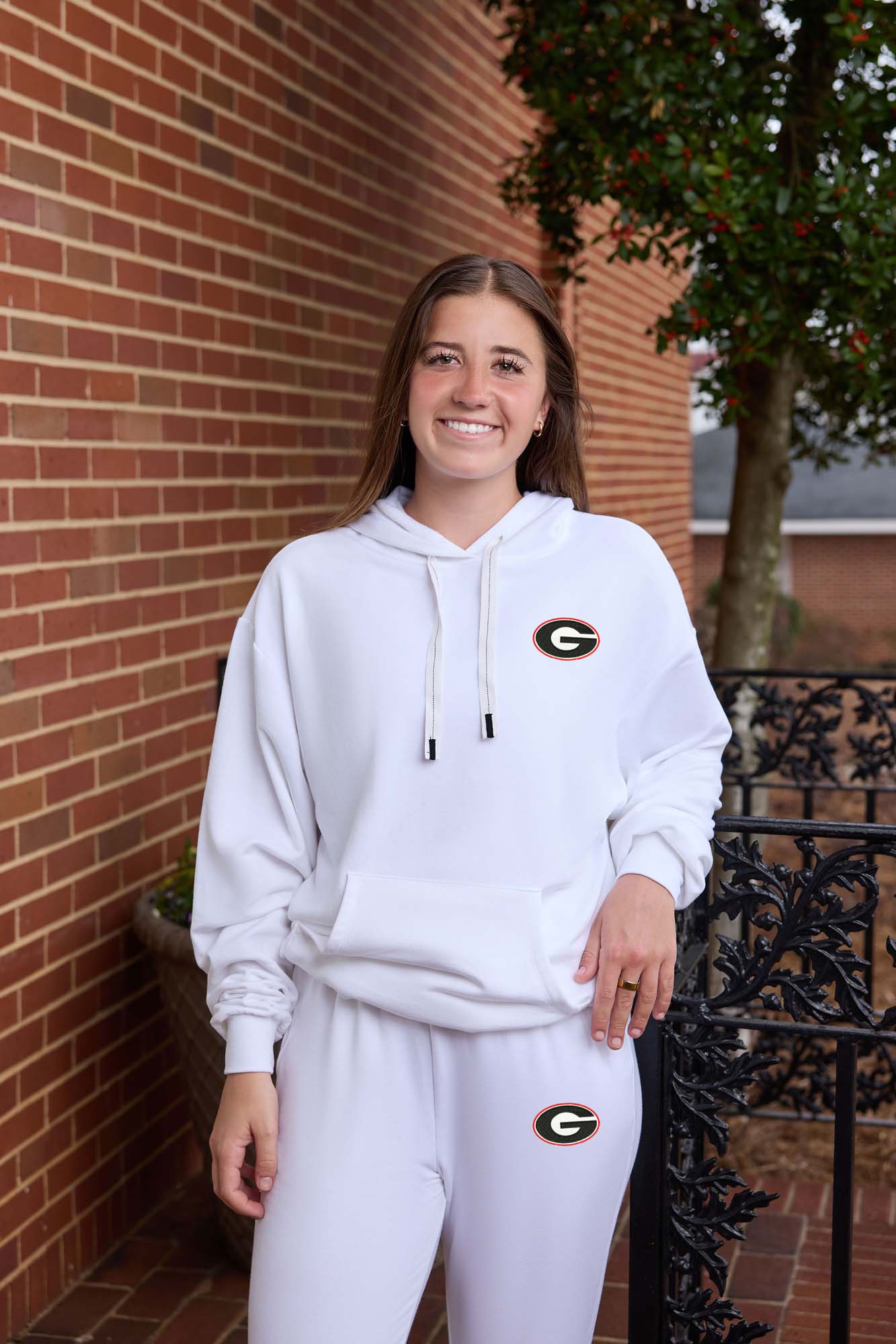 Georgia Logo Softest Fleece Womens Hoodie