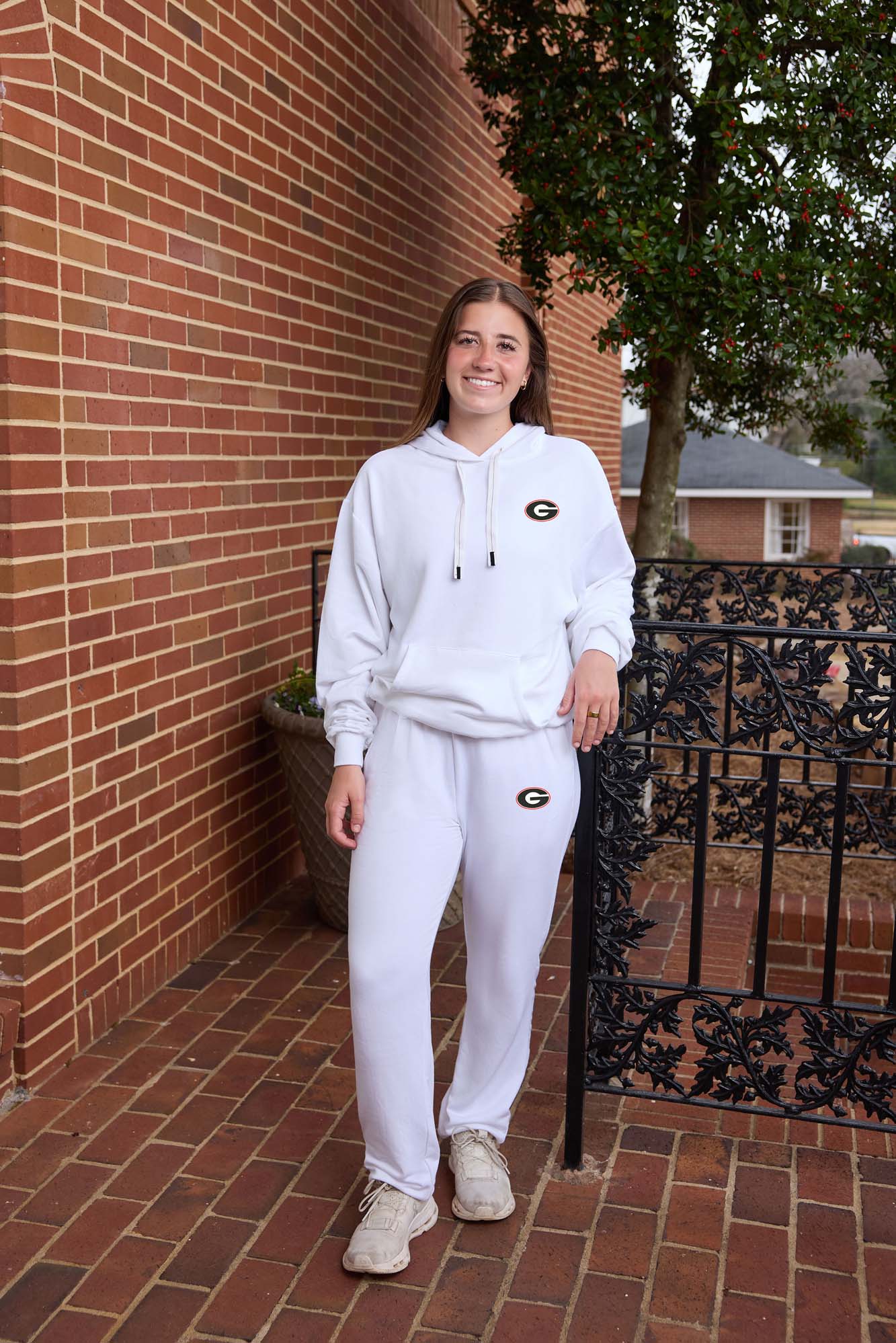 Georgia Logo Softest Fleece Womens Hoodie