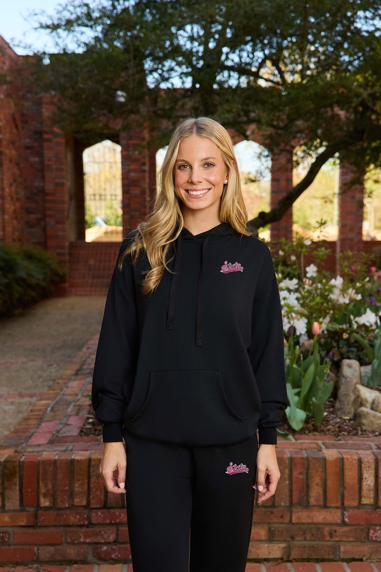 Mississippi State Logo Softest Fleece Womens Hoodie