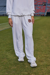 auburn university white womans sweatpants