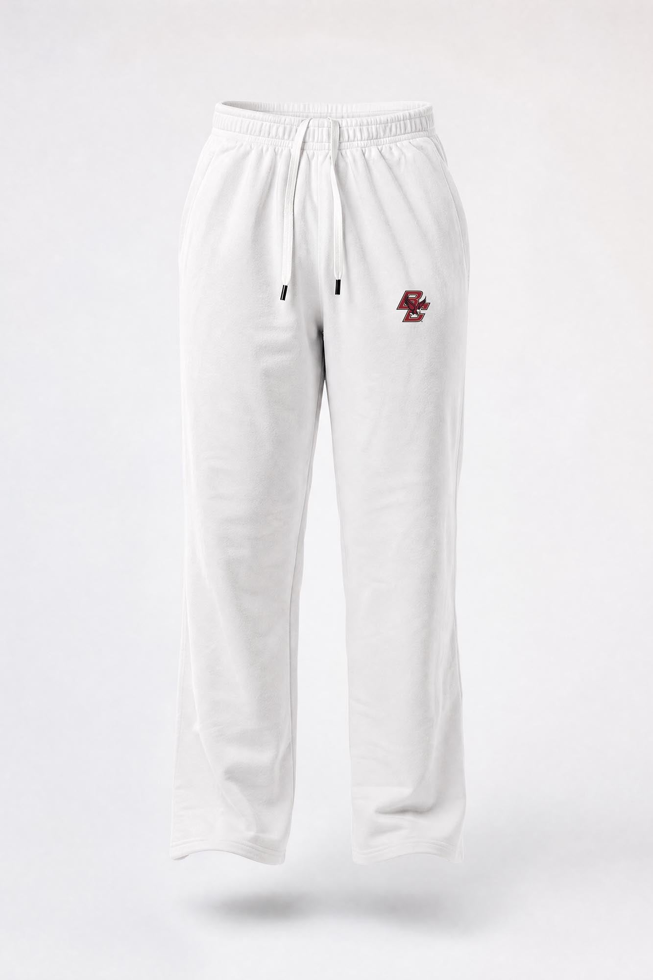Boston College Logo Softest Fleece Straight Leg Womens Sweatpant