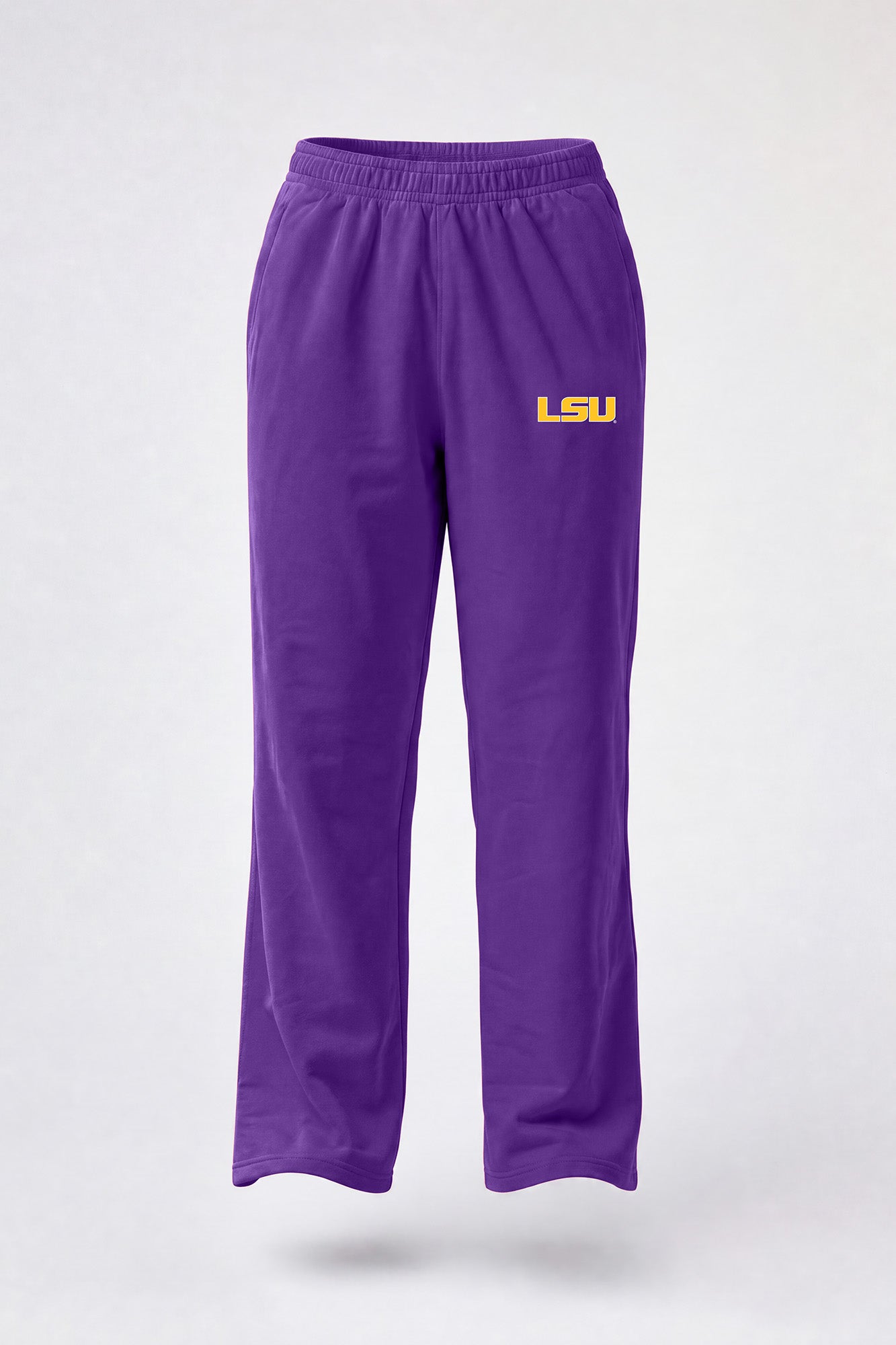 LSU Logo Softest Fleece Straight Leg Womens Sweatpants