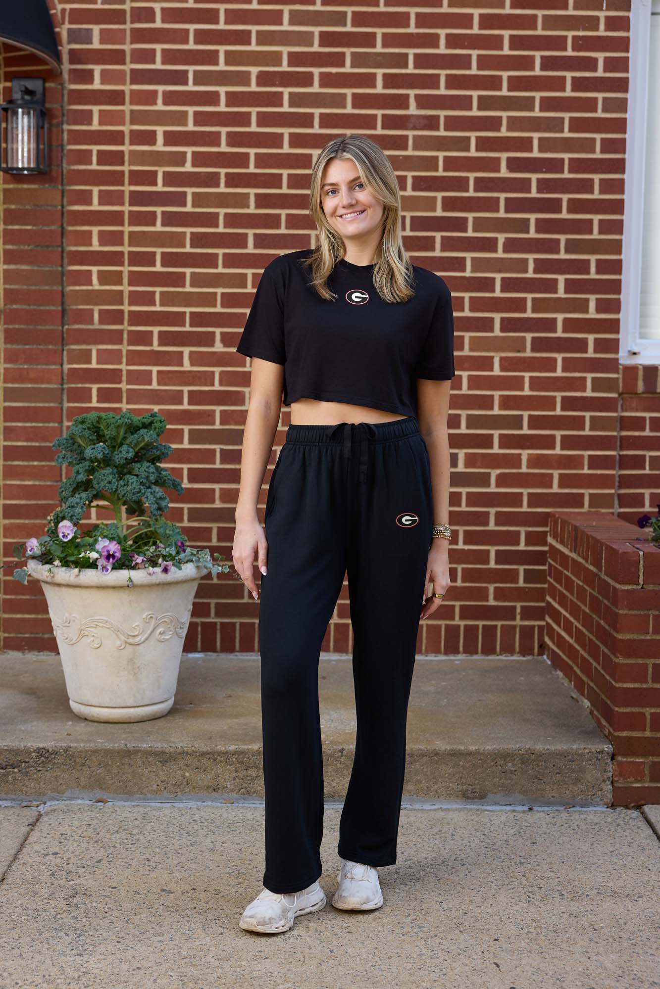 Georgia Logo Softest Fleece Straight Leg Womens Sweatpant