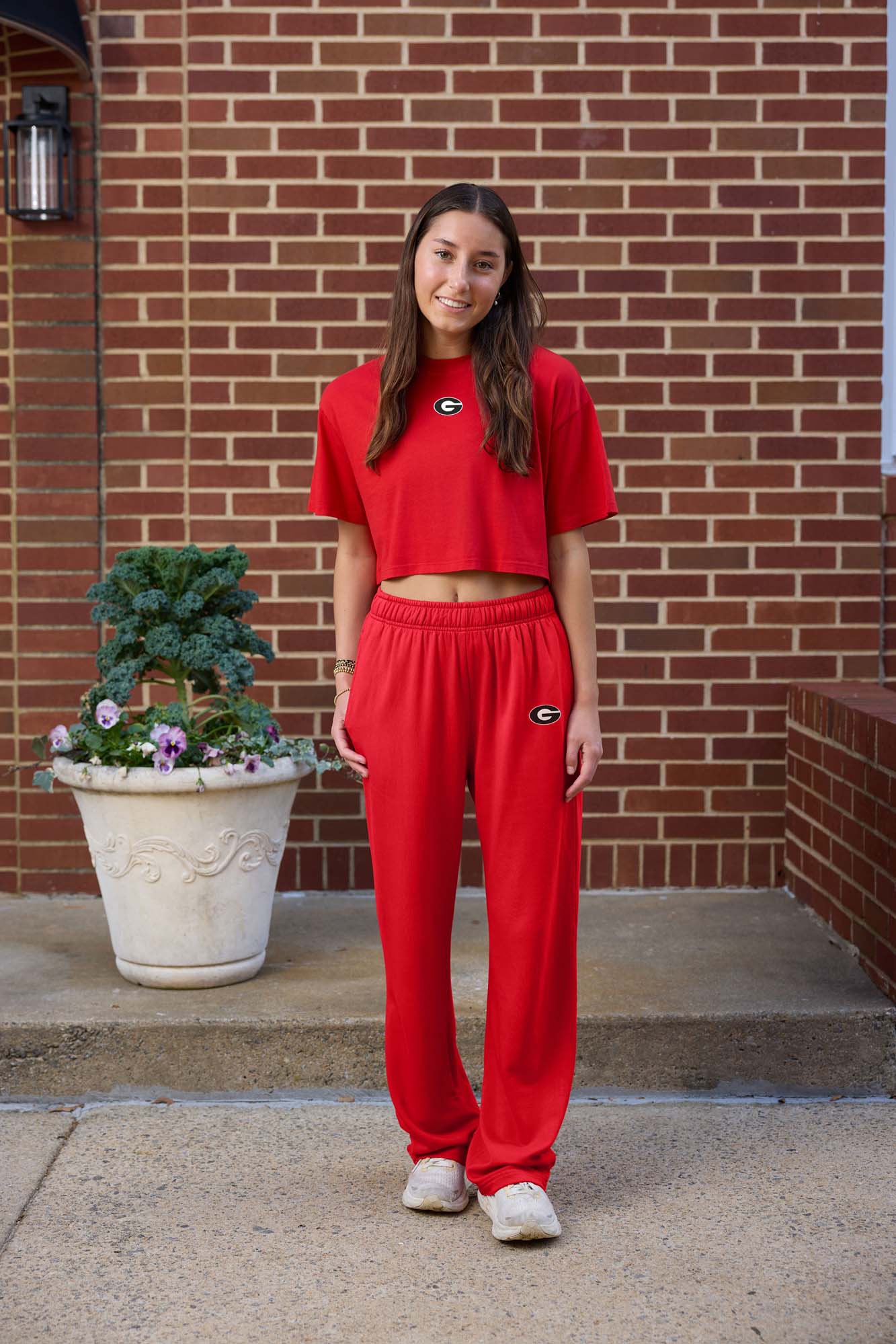 Georgia Logo Softest Fleece Straight Leg Womens Sweatpant