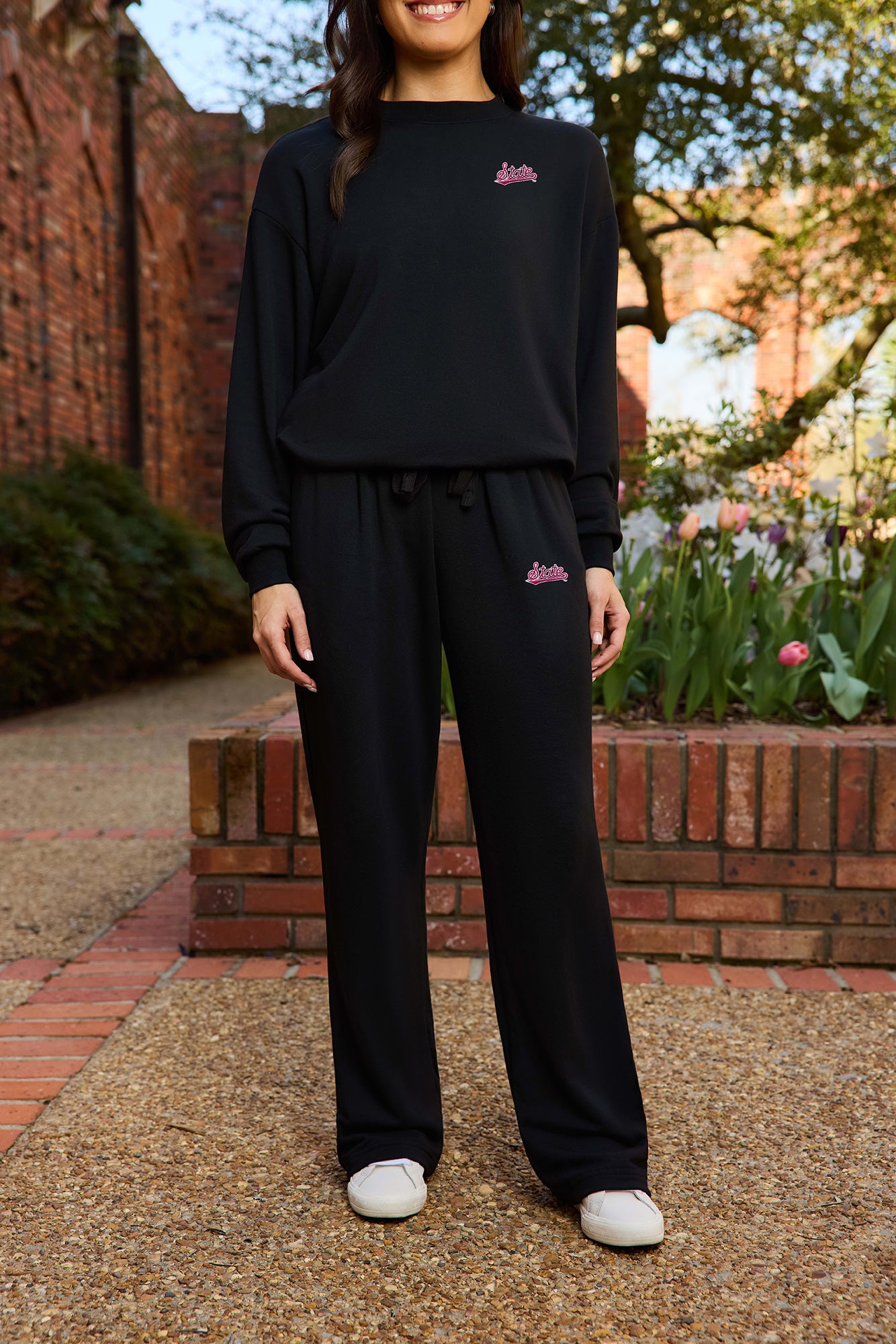 Mississippi State Logo Softest Fleece Straight Leg Womens Sweatpant