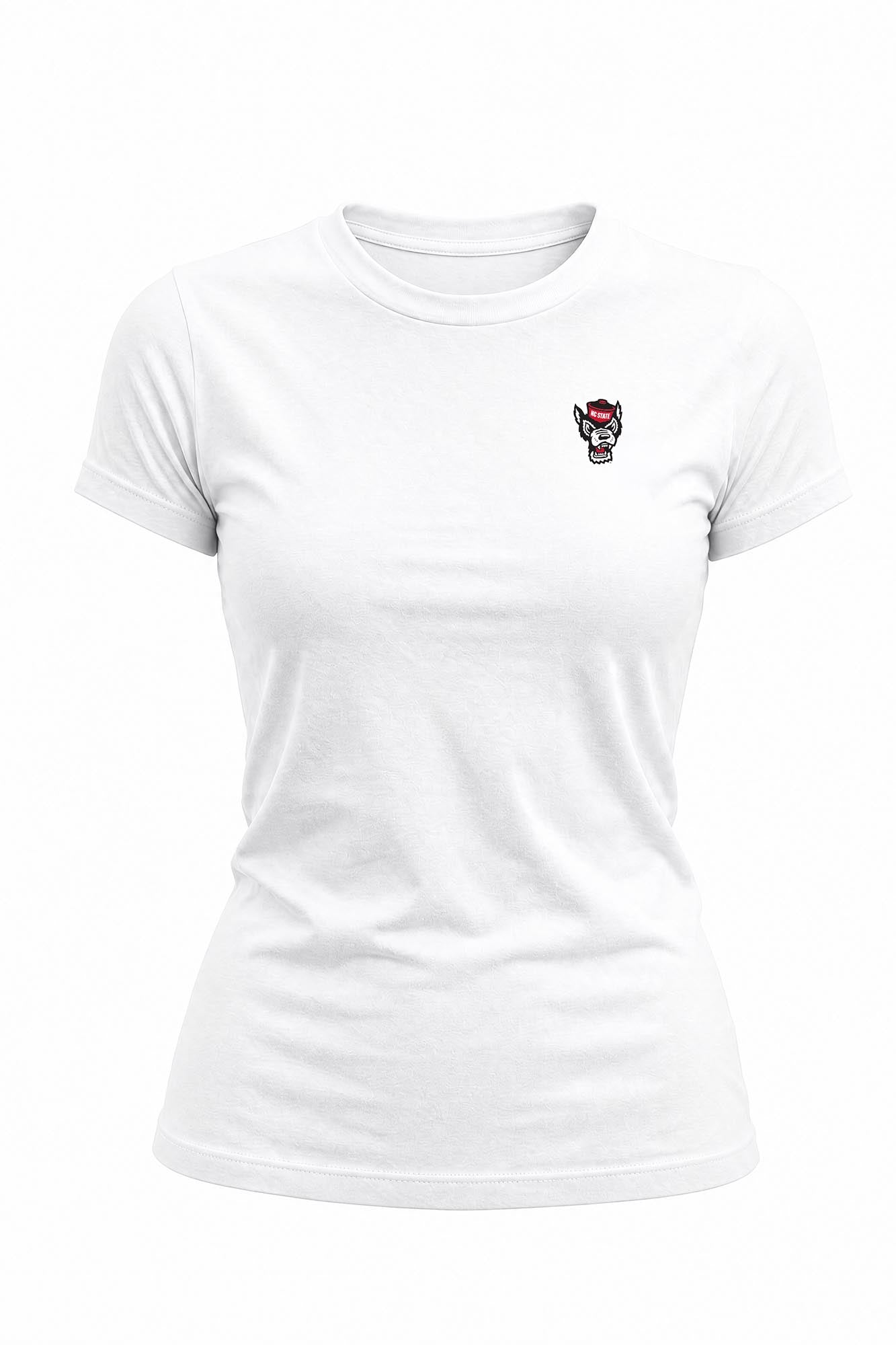 NC State Logo Cloud Knit Crew Neck Womens Tee