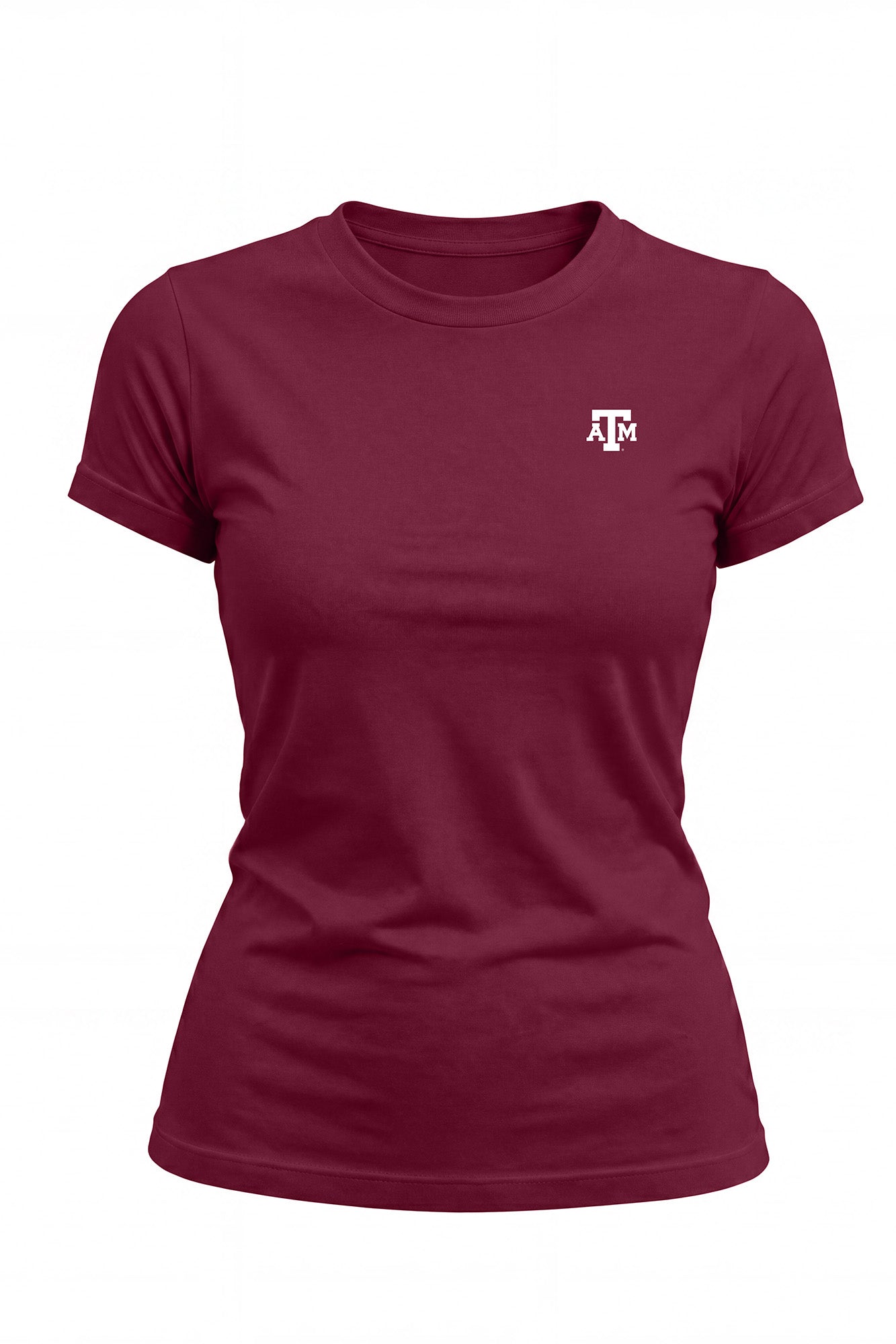 Texas A&M Logo Cloud Knit Crew Neck Womens Tee