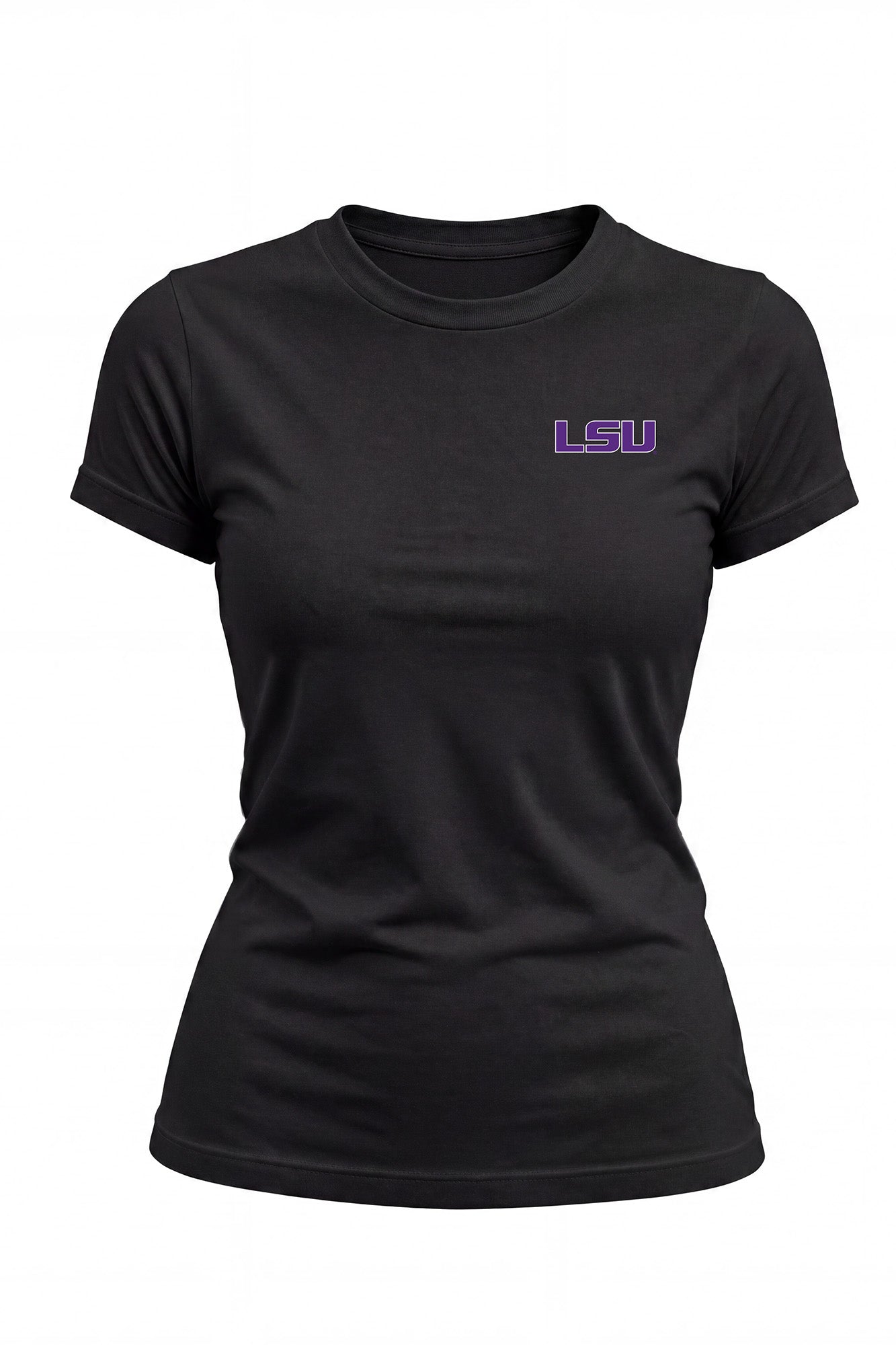 LSU Logo Cloud Knit Crew Neck Womens Tee