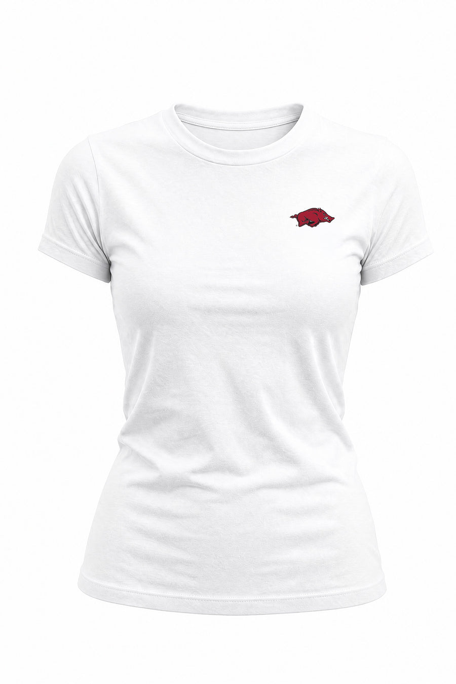 Arkansas Logo Cloud Knit Crew Neck Womens Tee