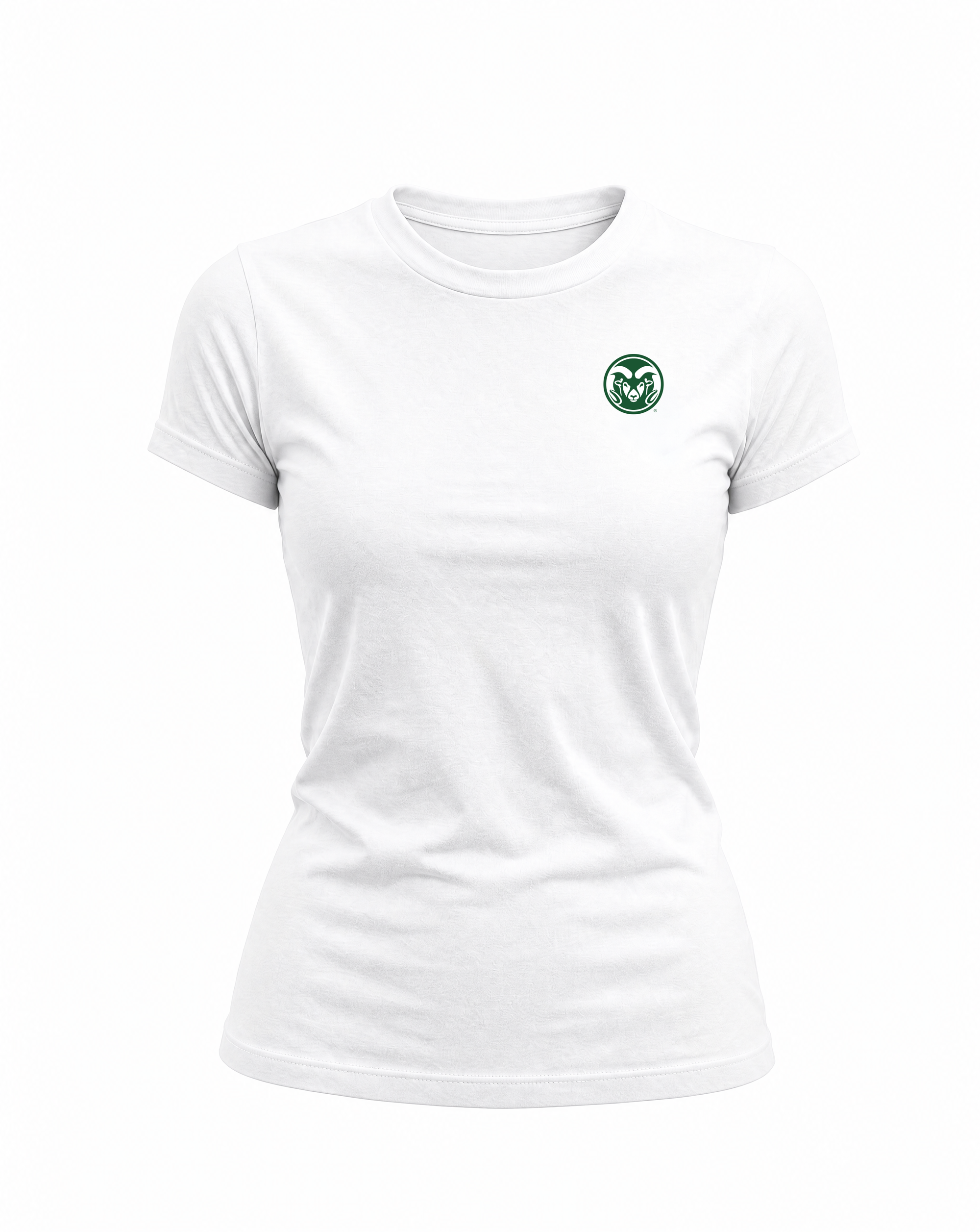 Colorado State Logo Cloud Knit Crew Neck Womens Tee