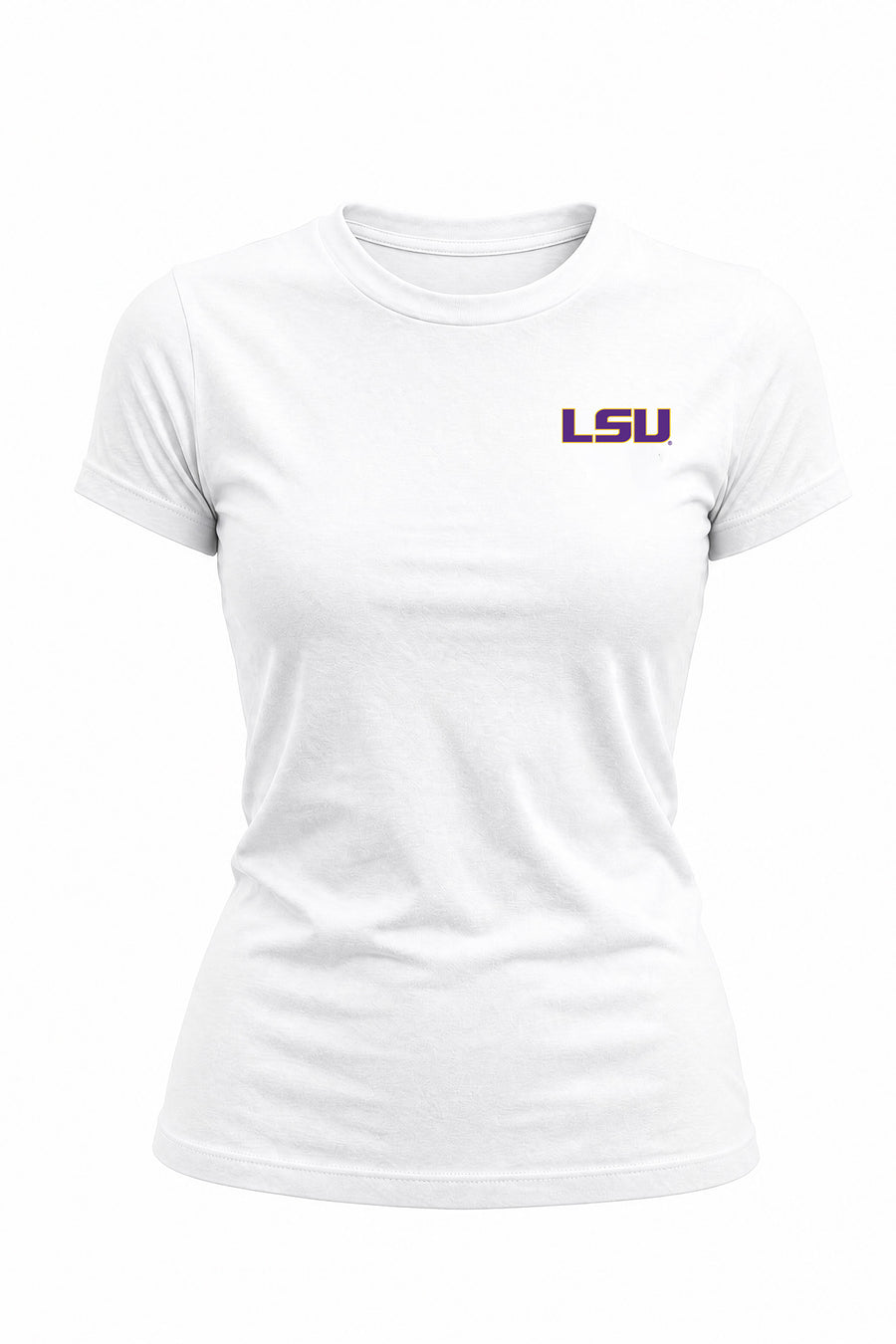 LSU Logo Cloud Knit Crew Neck Womens Tee