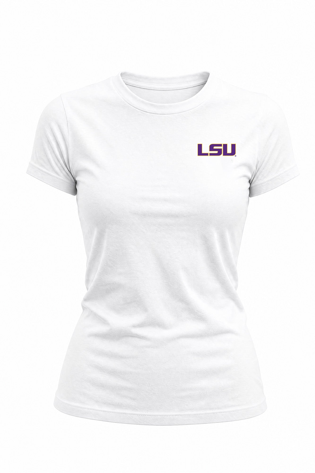 LSU Logo Cloud Knit Crew Neck Womens Tee