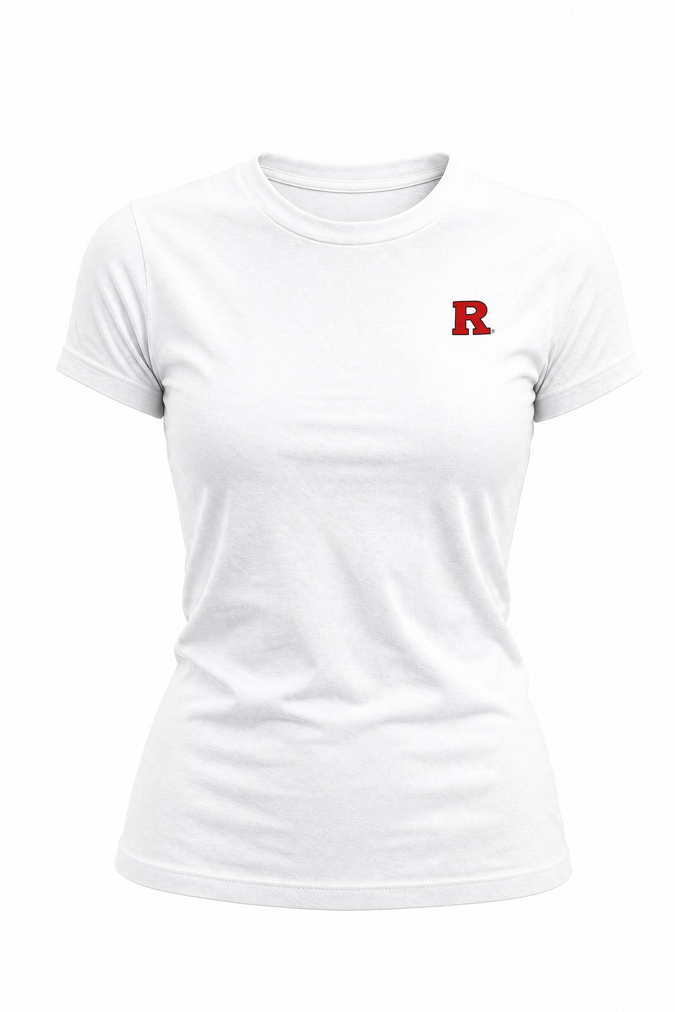 Rutgers Logo Cloud Knit Crew Neck Womens Tee