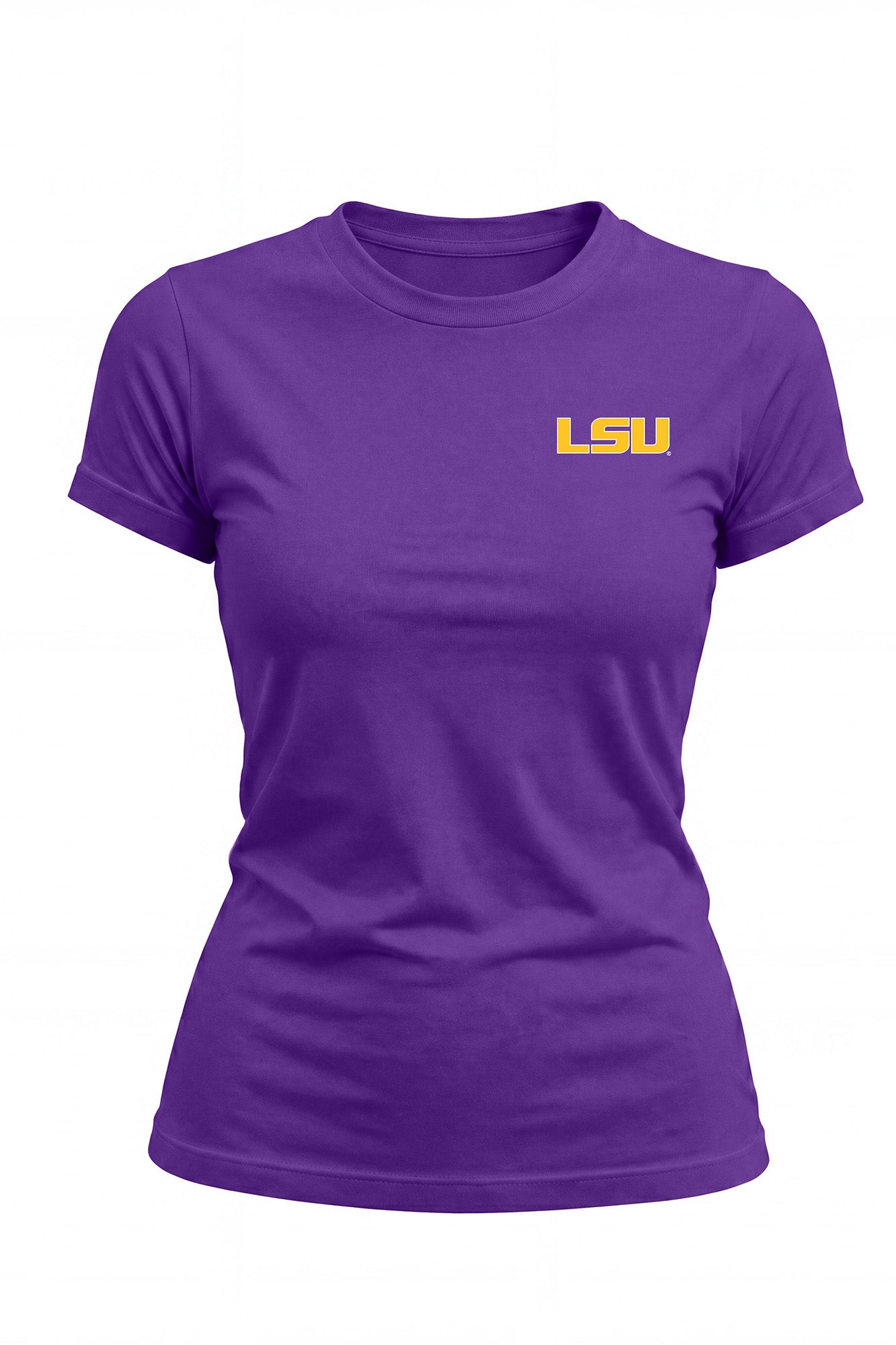 LSU Logo Cloud Knit Crew Neck Womens Tee