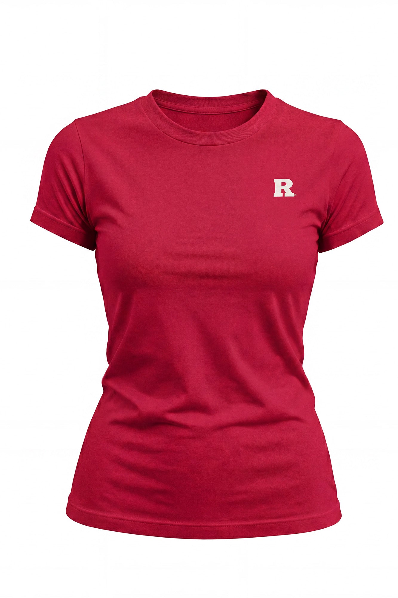 Rutgers Logo Cloud Knit Crew Neck Womens Tee