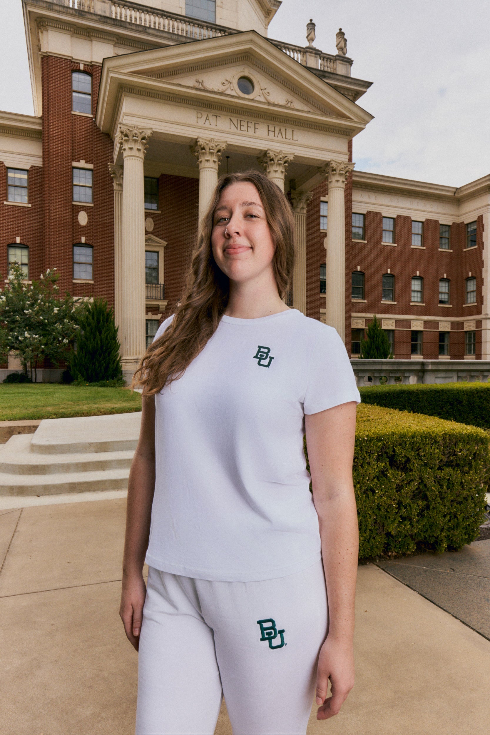 Baylor Logo Cloud Knit Crew Neck Womens Tee