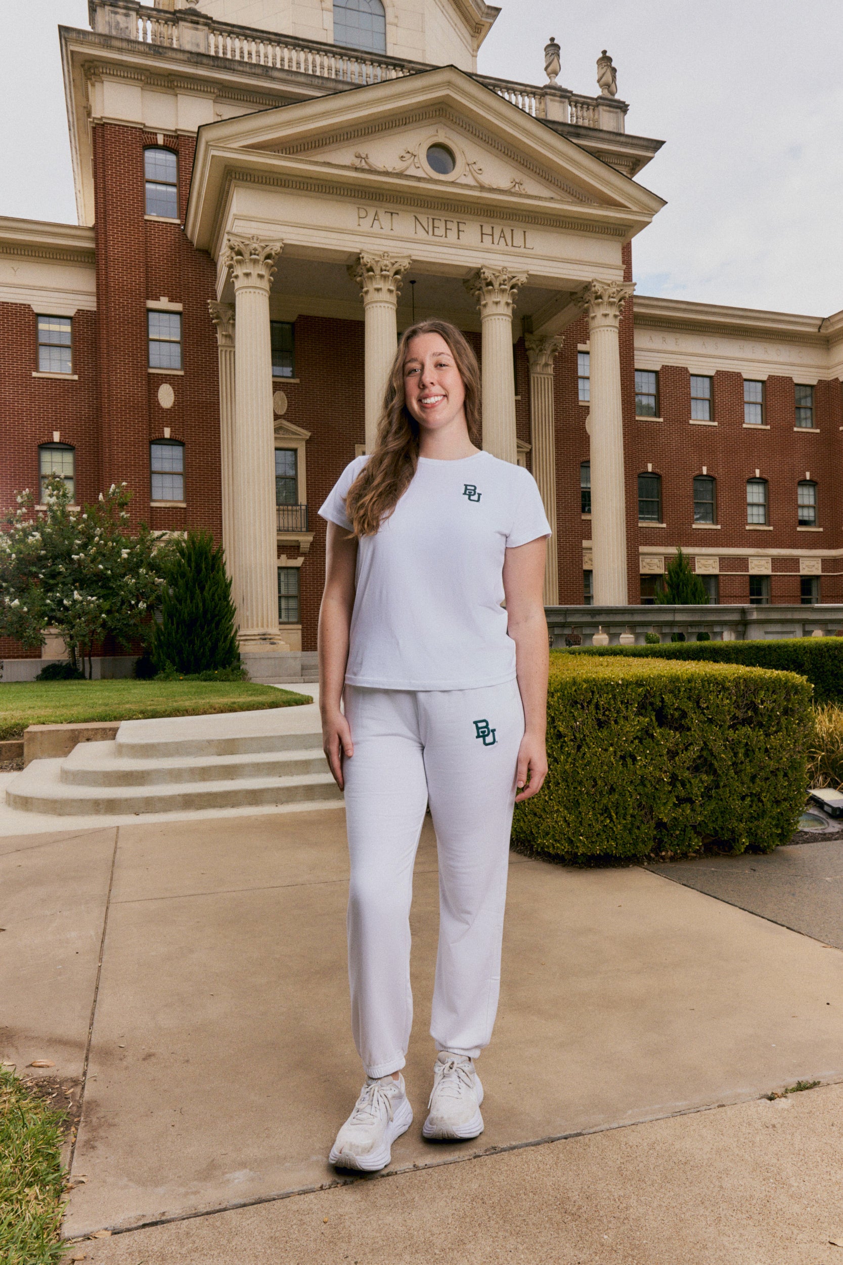 Baylor Logo Cloud Knit Crew Neck Womens Tee