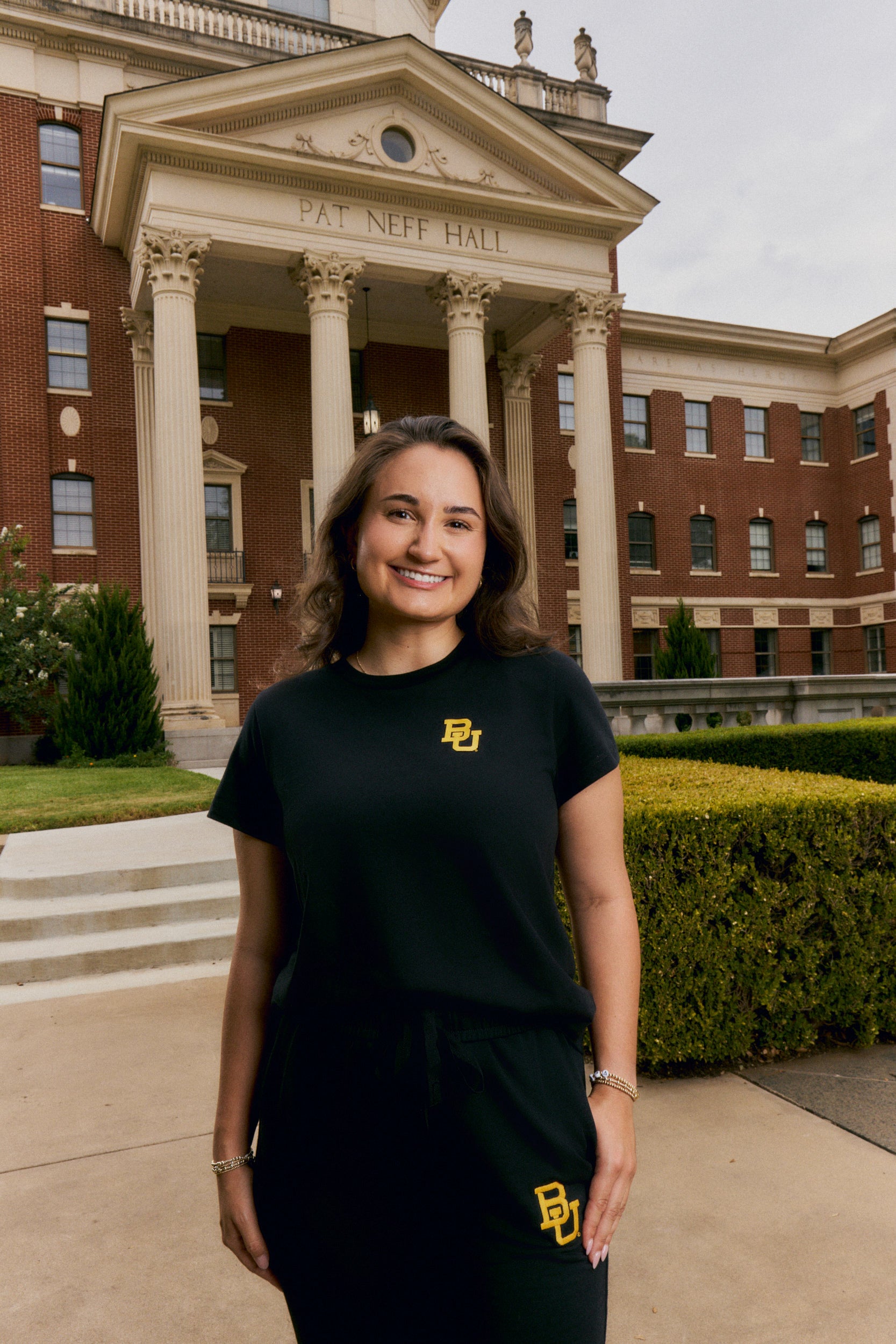 Baylor Logo Cloud Knit Crew Neck Womens Tee