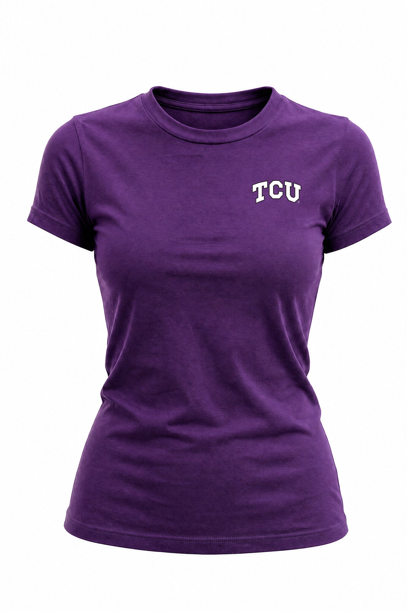 TCU Logo Cloud Knit Crew Neck Womens Tee
