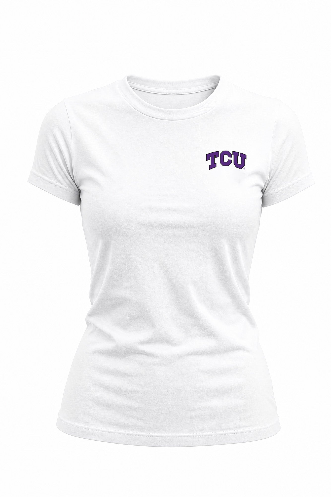 TCU Logo Cloud Knit Crew Neck Womens Tee