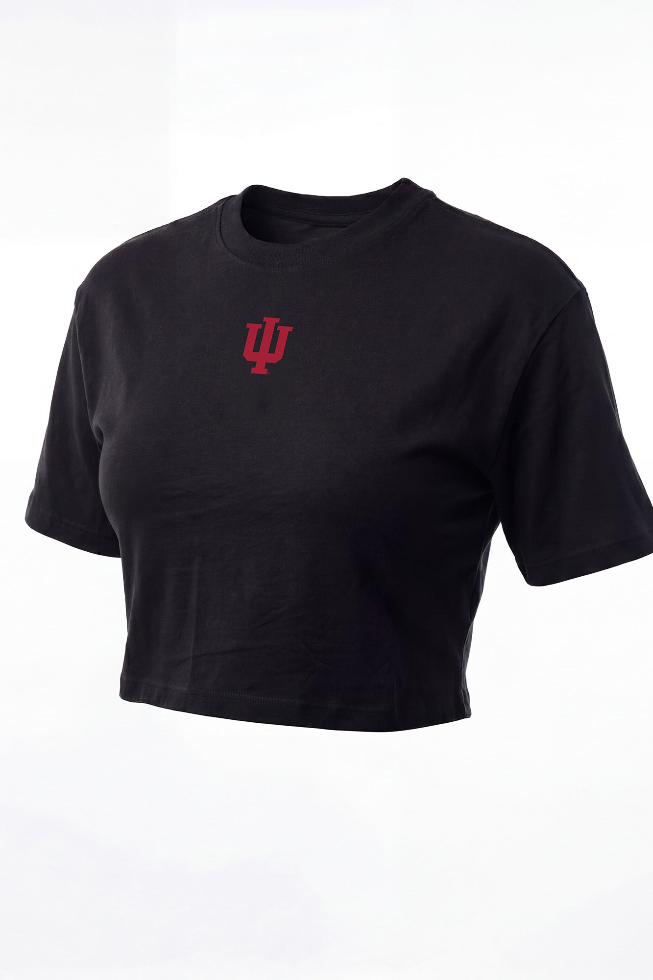 Indiana Logo Cloud Knit Boxy Crop Womens Tee